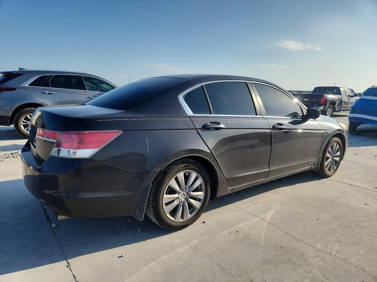 2011 Honda Accord Ex Gray vin: 1HGCP2F71BA014819
