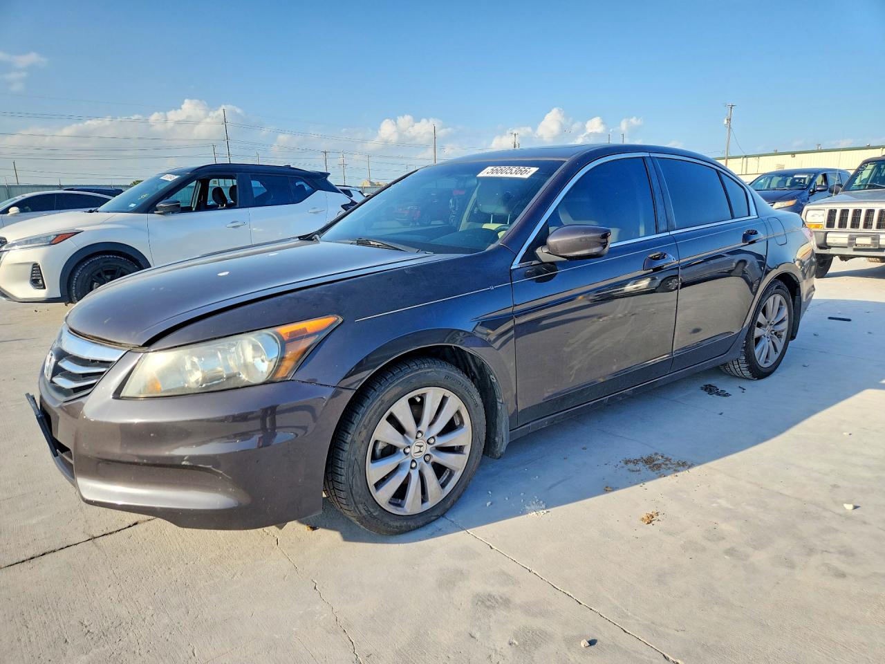 2011 Honda Accord Ex Gray vin: 1HGCP2F71BA014819