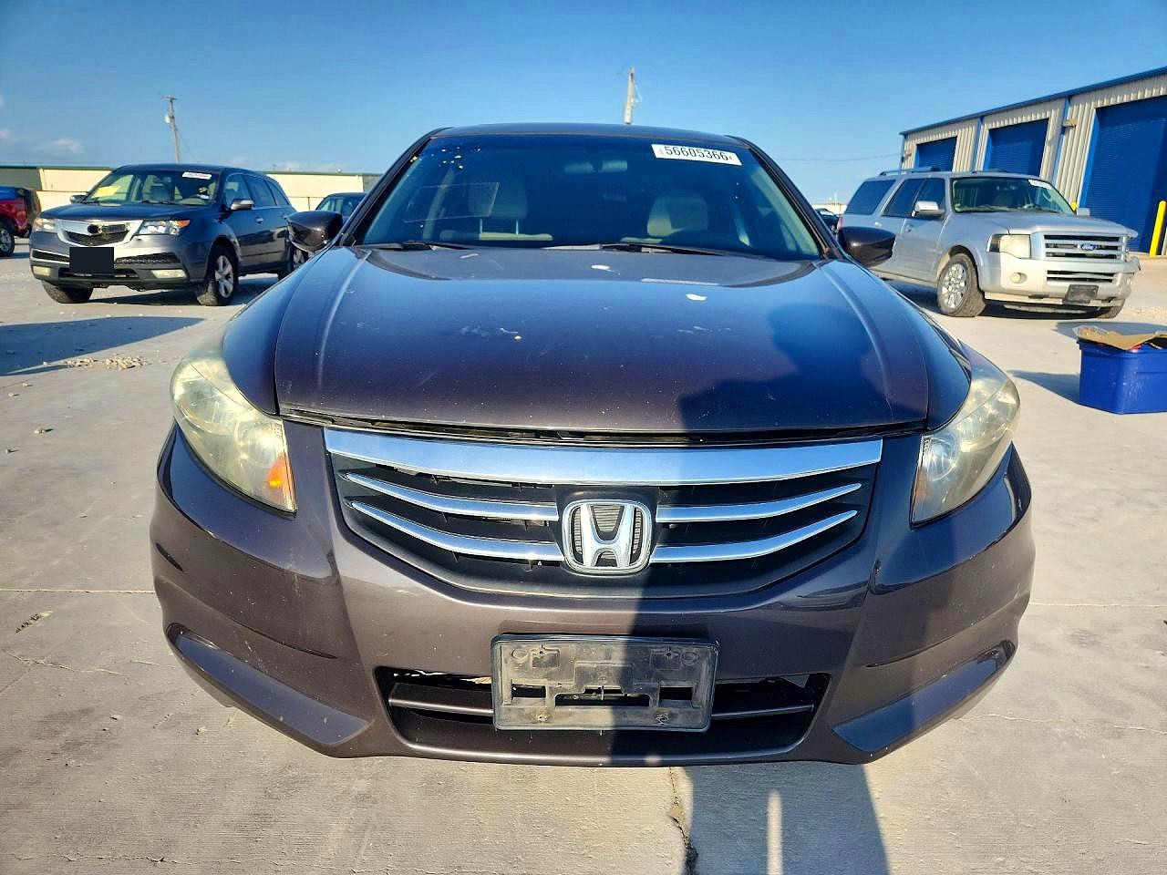 2011 Honda Accord Ex Gray vin: 1HGCP2F71BA014819