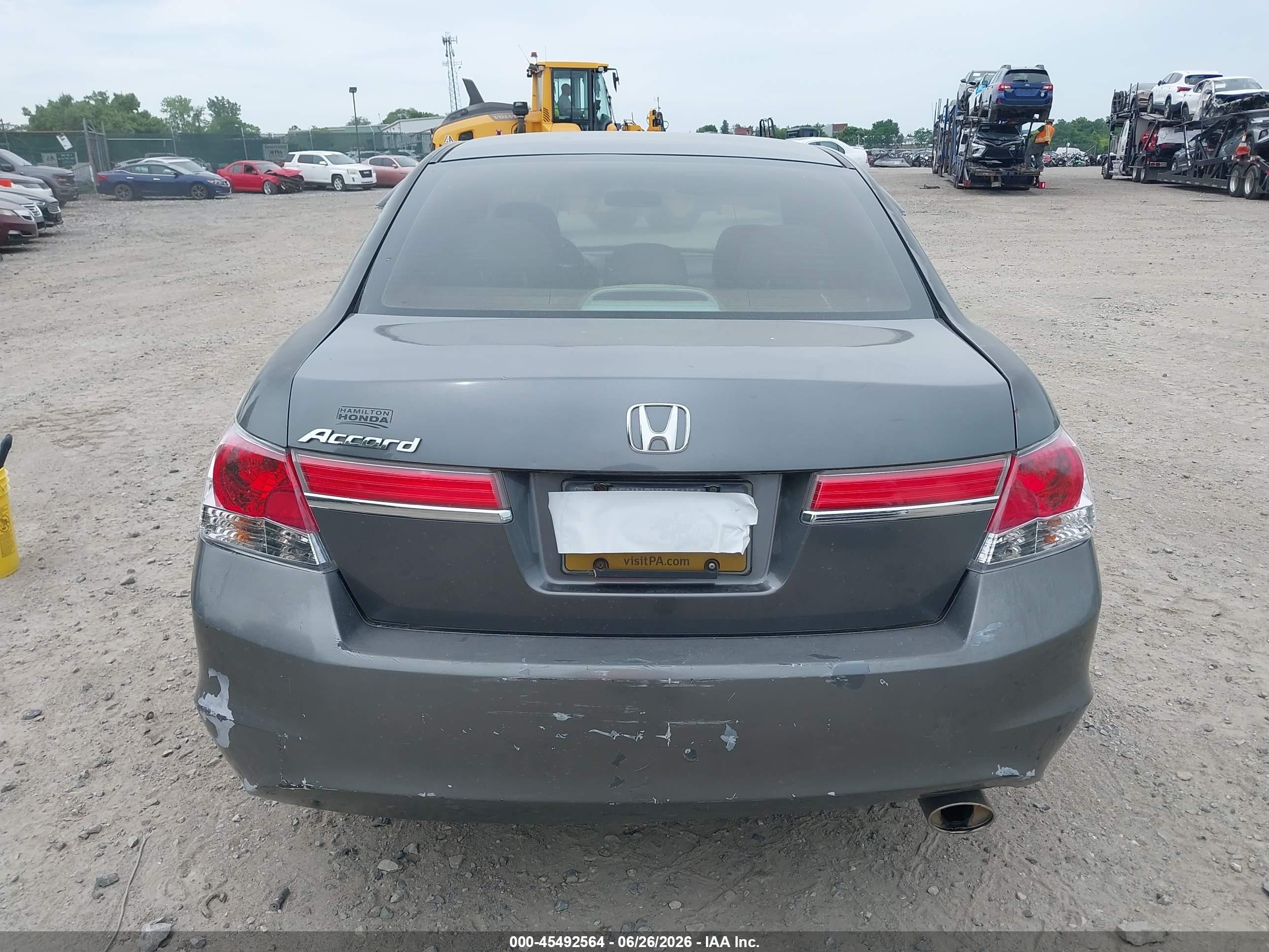 2011 Honda Accord 2.4 Ex Серый vin: 1HGCP2F71BA017168