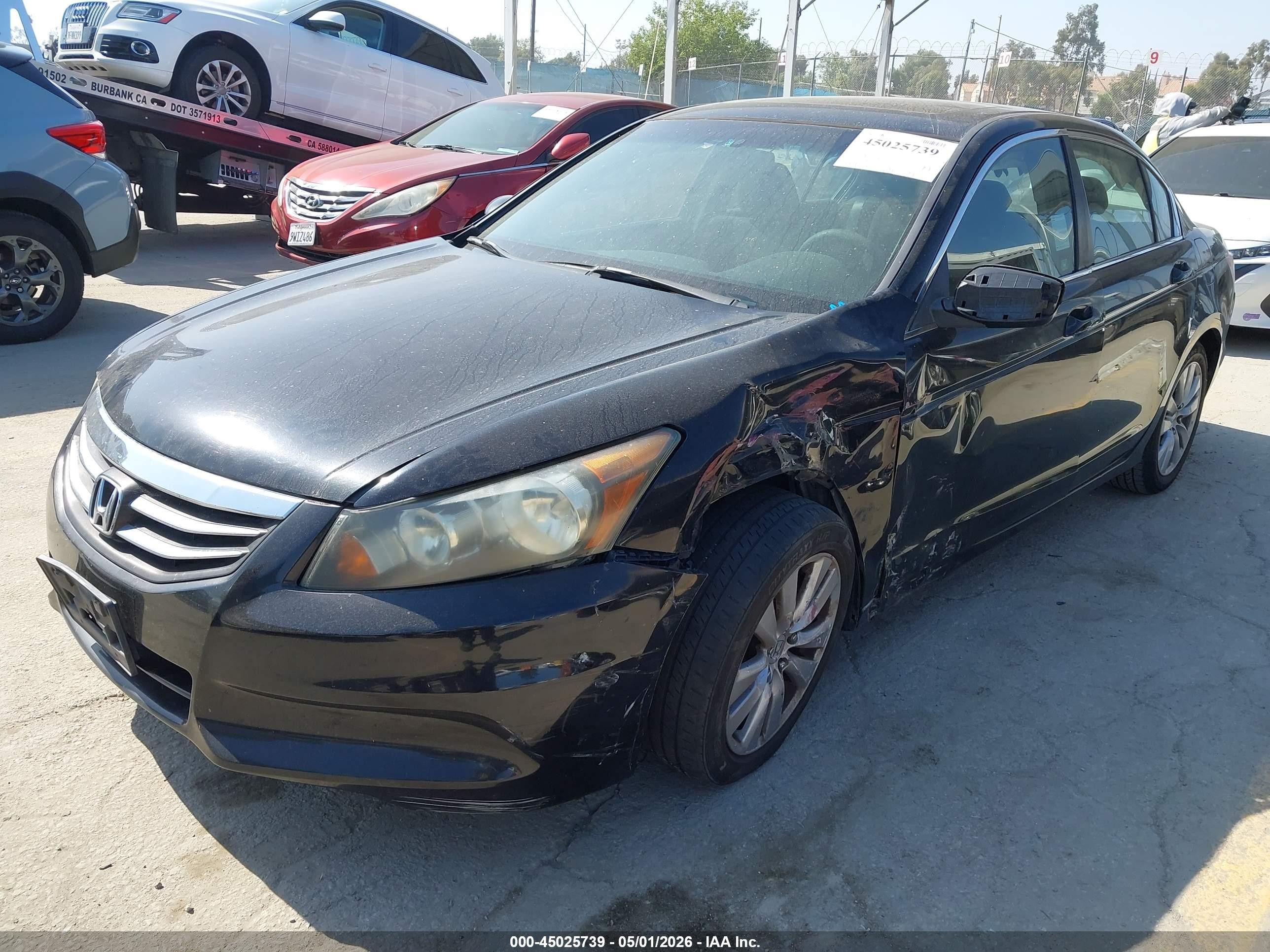 2011 Honda Accord 2.4 Ex Black vin: 1HGCP2F71BA060943
