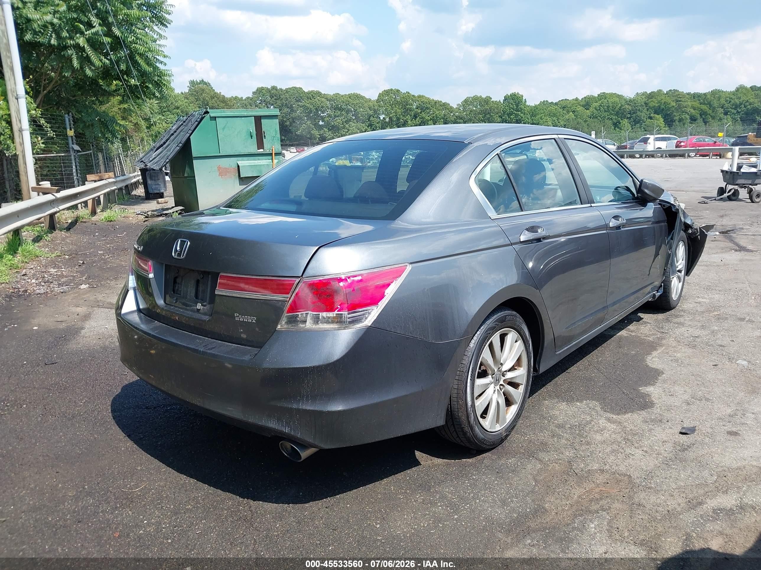2011 Honda Accord 2.4 Ex Gray vin: 1HGCP2F71BA090413