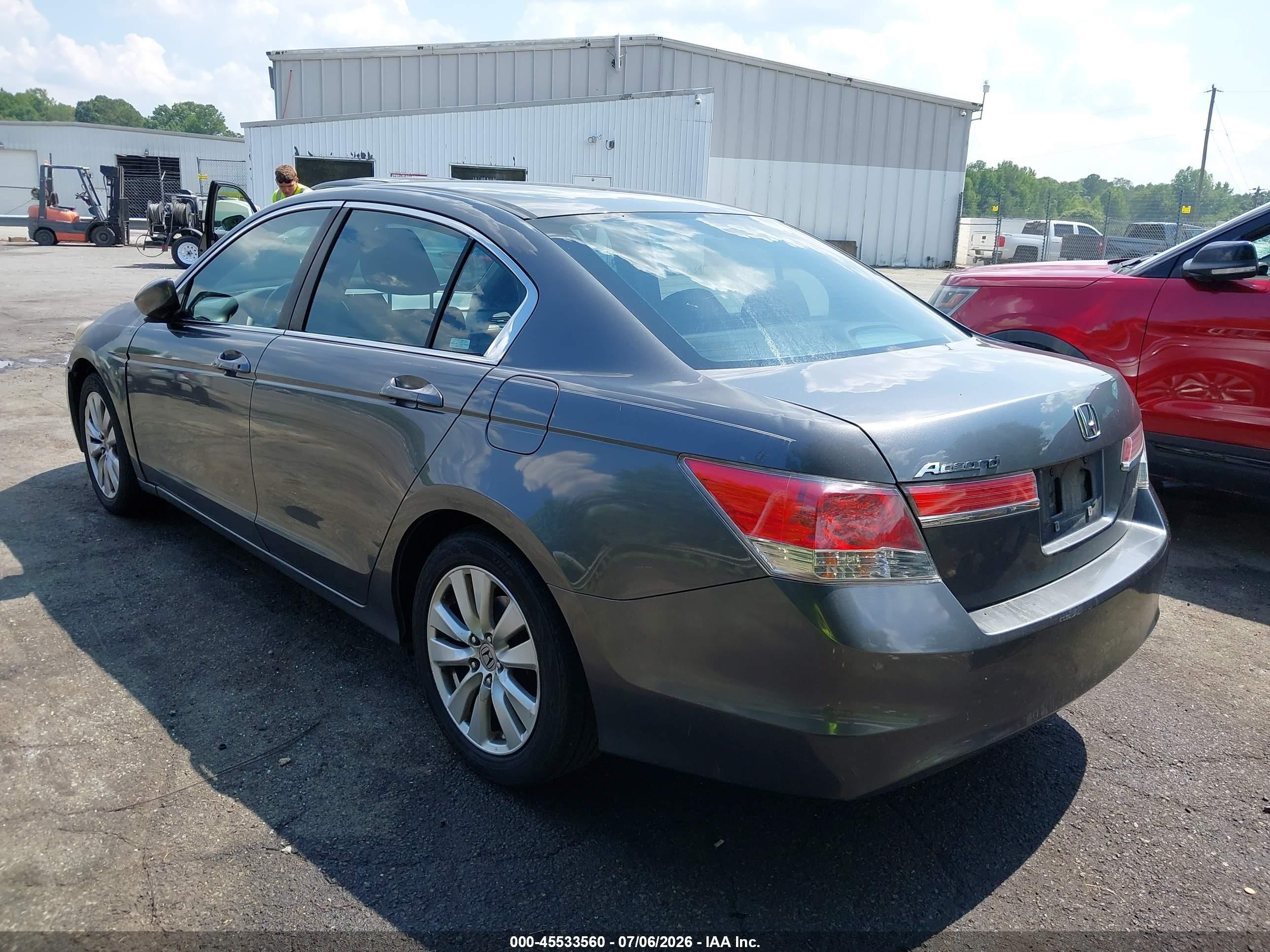 2011 Honda Accord 2.4 Ex Gray vin: 1HGCP2F71BA090413
