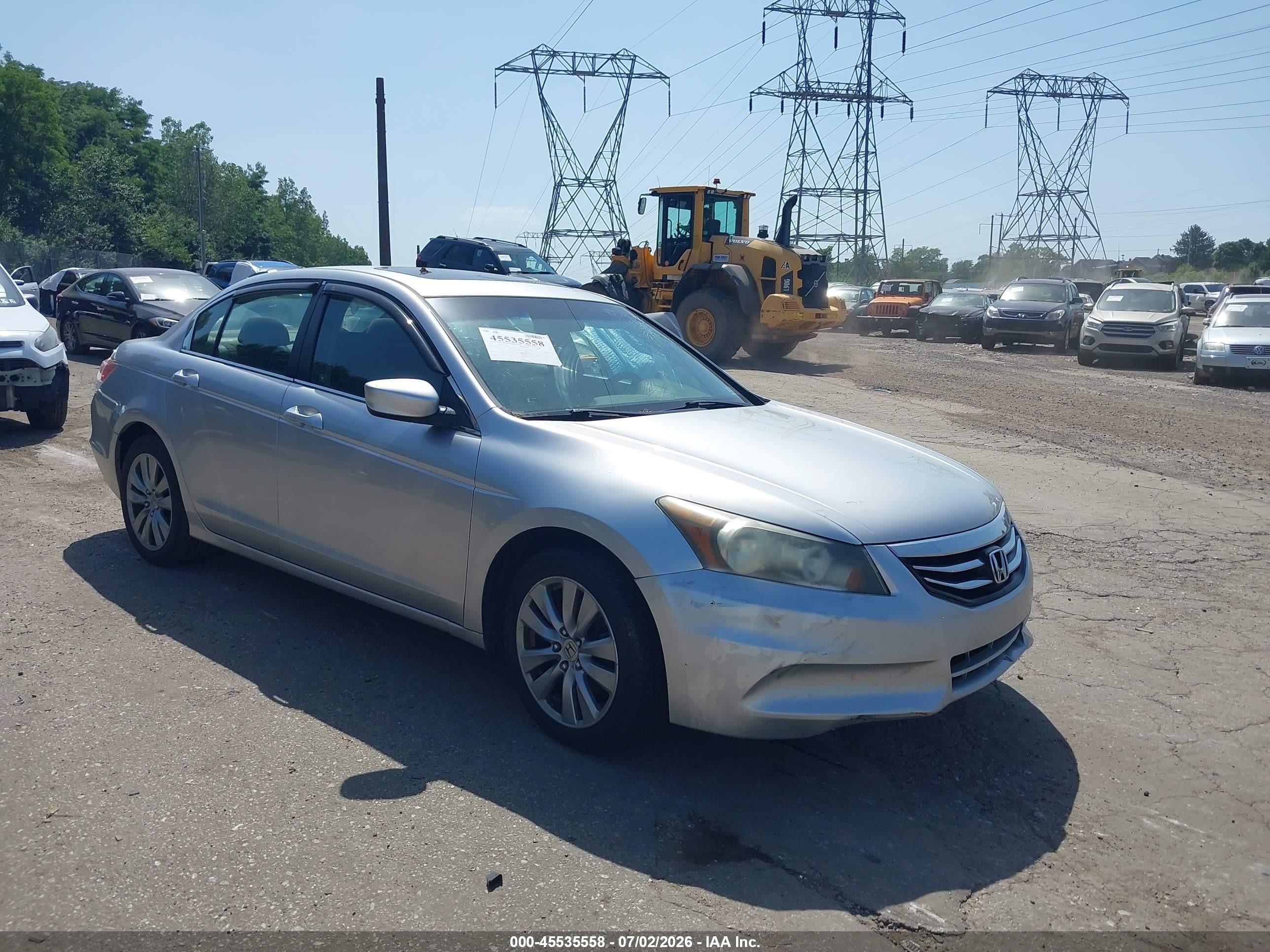 2011 Honda Accord 2.4 Ex Silver vin: 1HGCP2F71BA105329