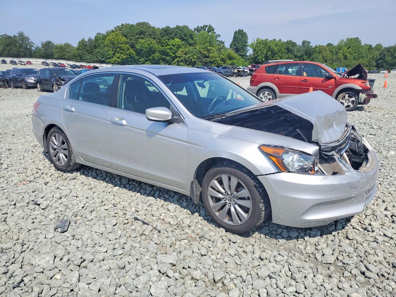 2011 Honda Accord Ex Silver vin: 1HGCP2F71BA141005