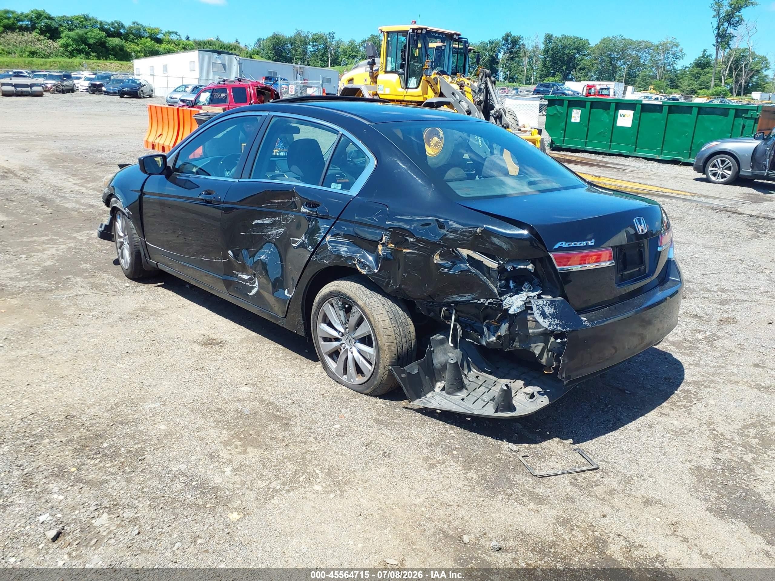 2012 Honda Accord Ex Black vin: 1HGCP2F71CA122889