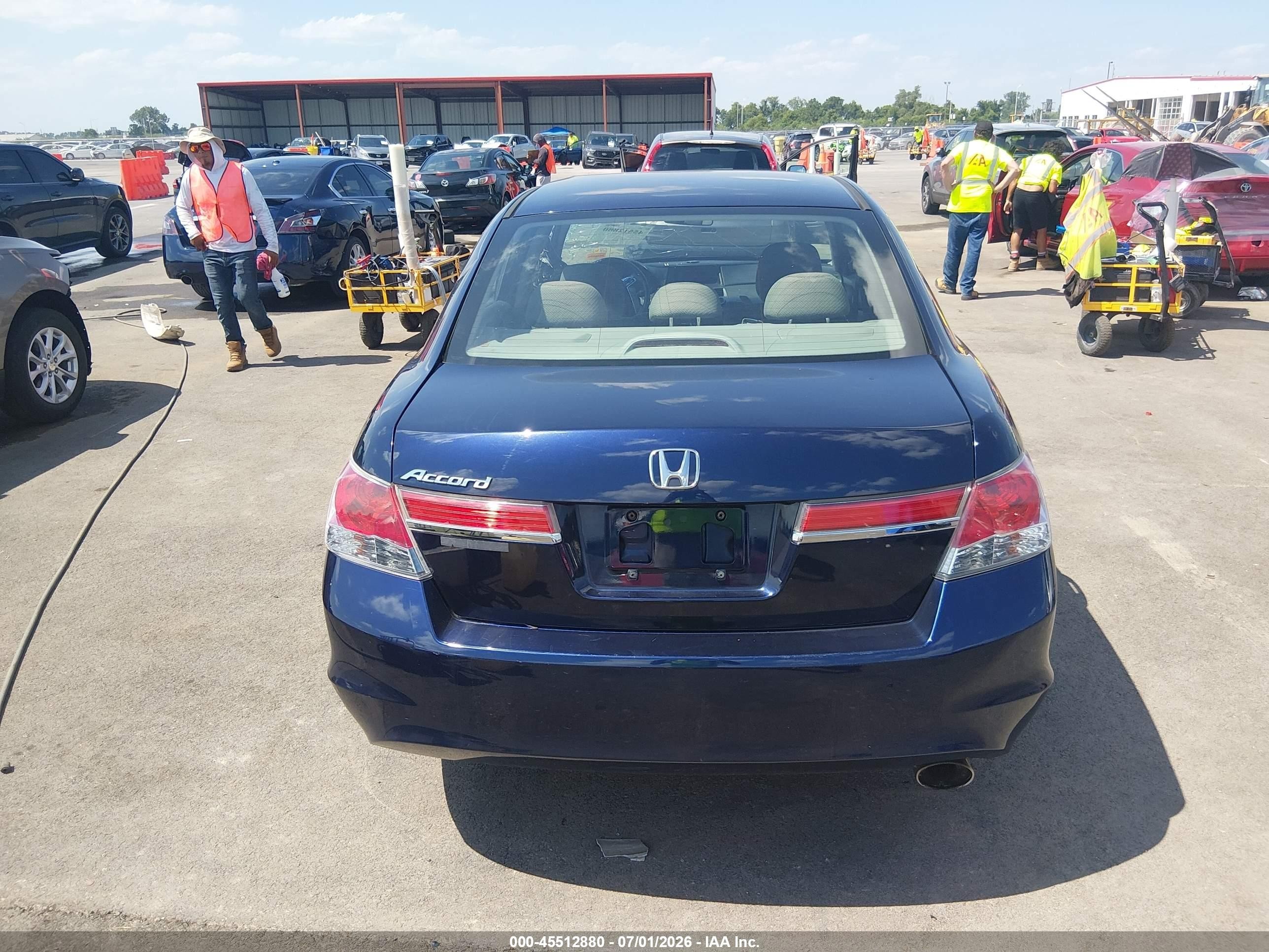2012 Honda Accord 2.4 Ex Blue vin: 1HGCP2F71CA151616