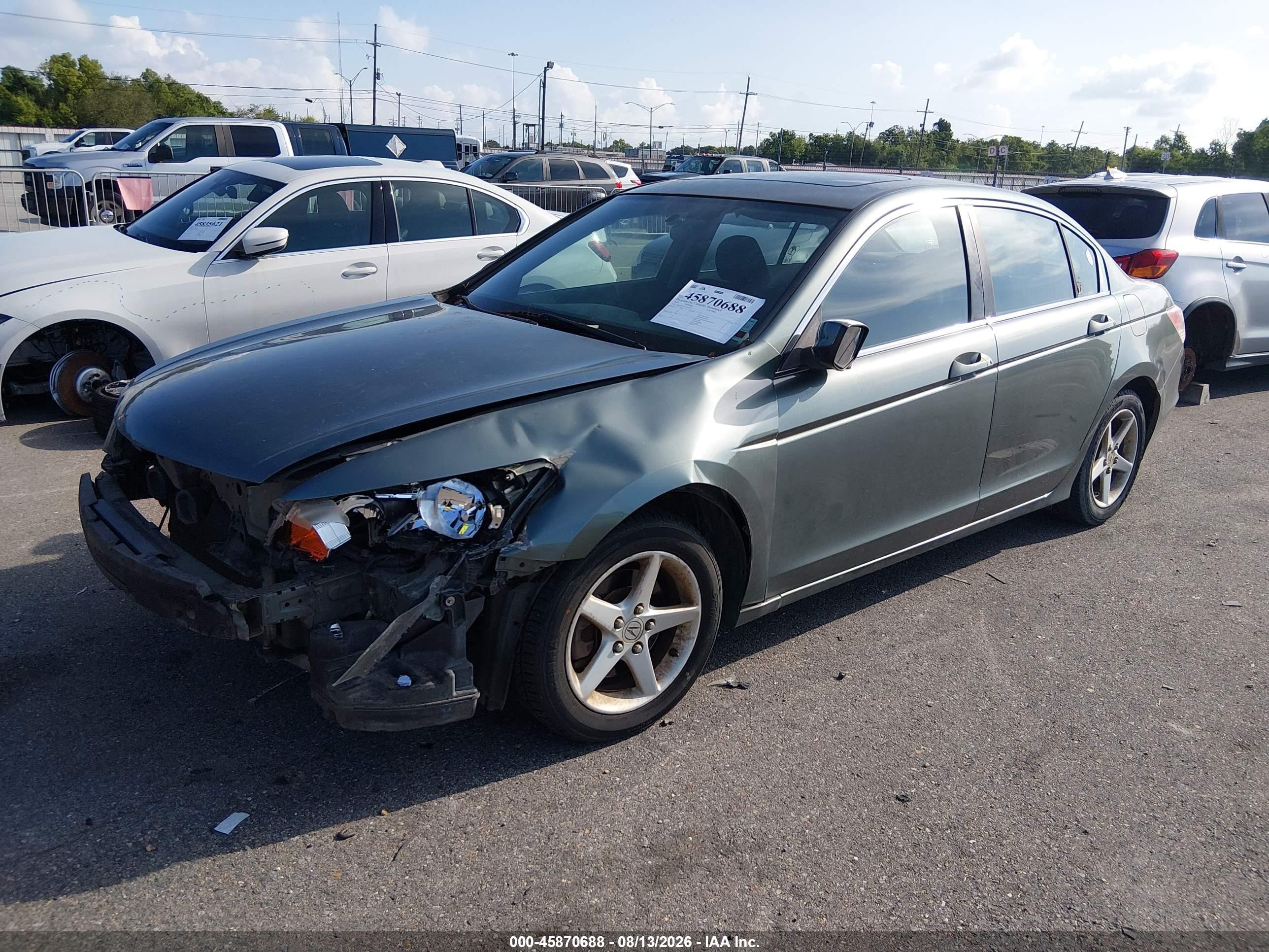 2010 Honda Accord 2.4 Ex Green vin: 1HGCP2F72AA115267