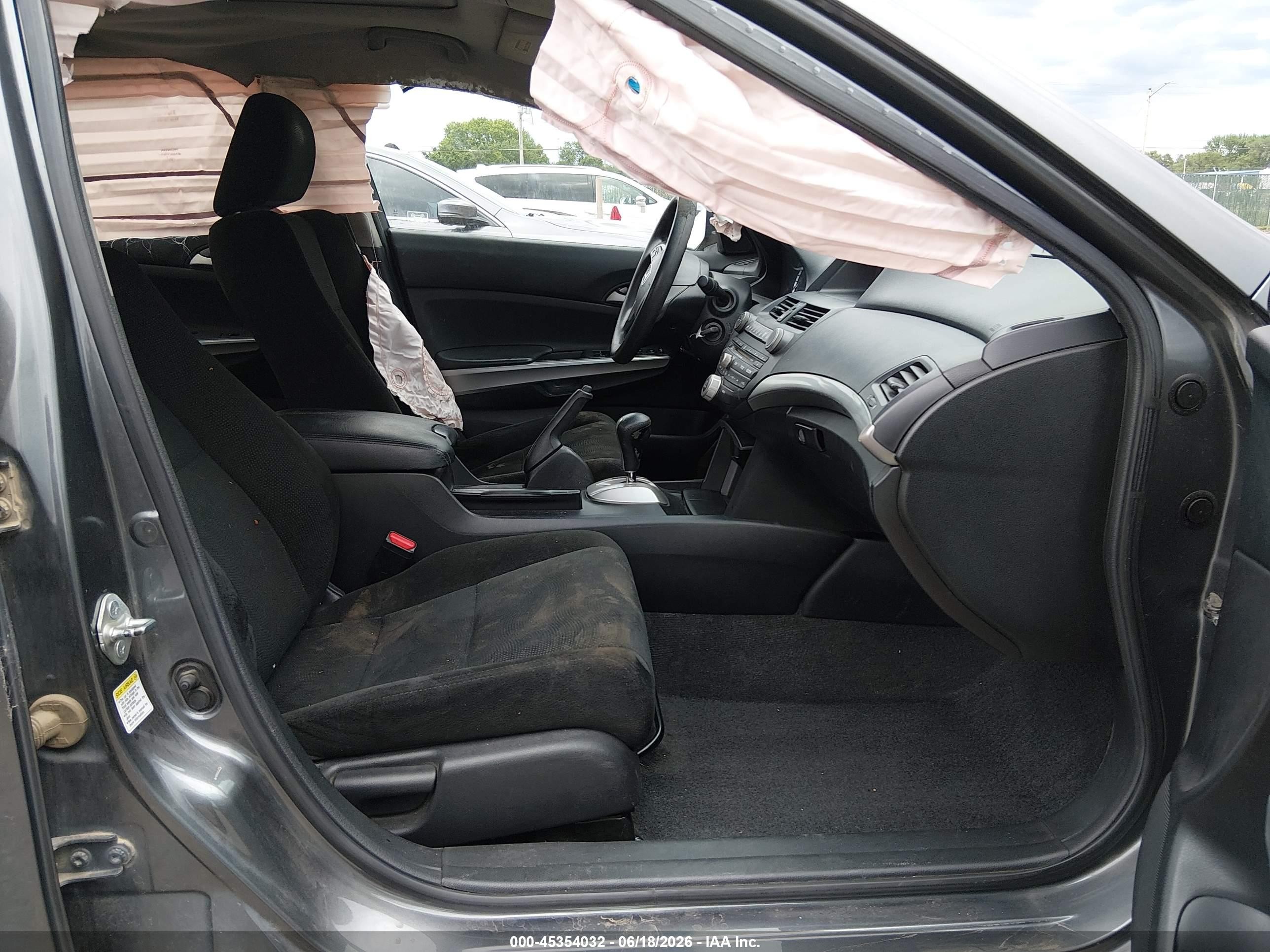 2010 Honda Accord 2.4 Ex Серый vin: 1HGCP2F72AA165554