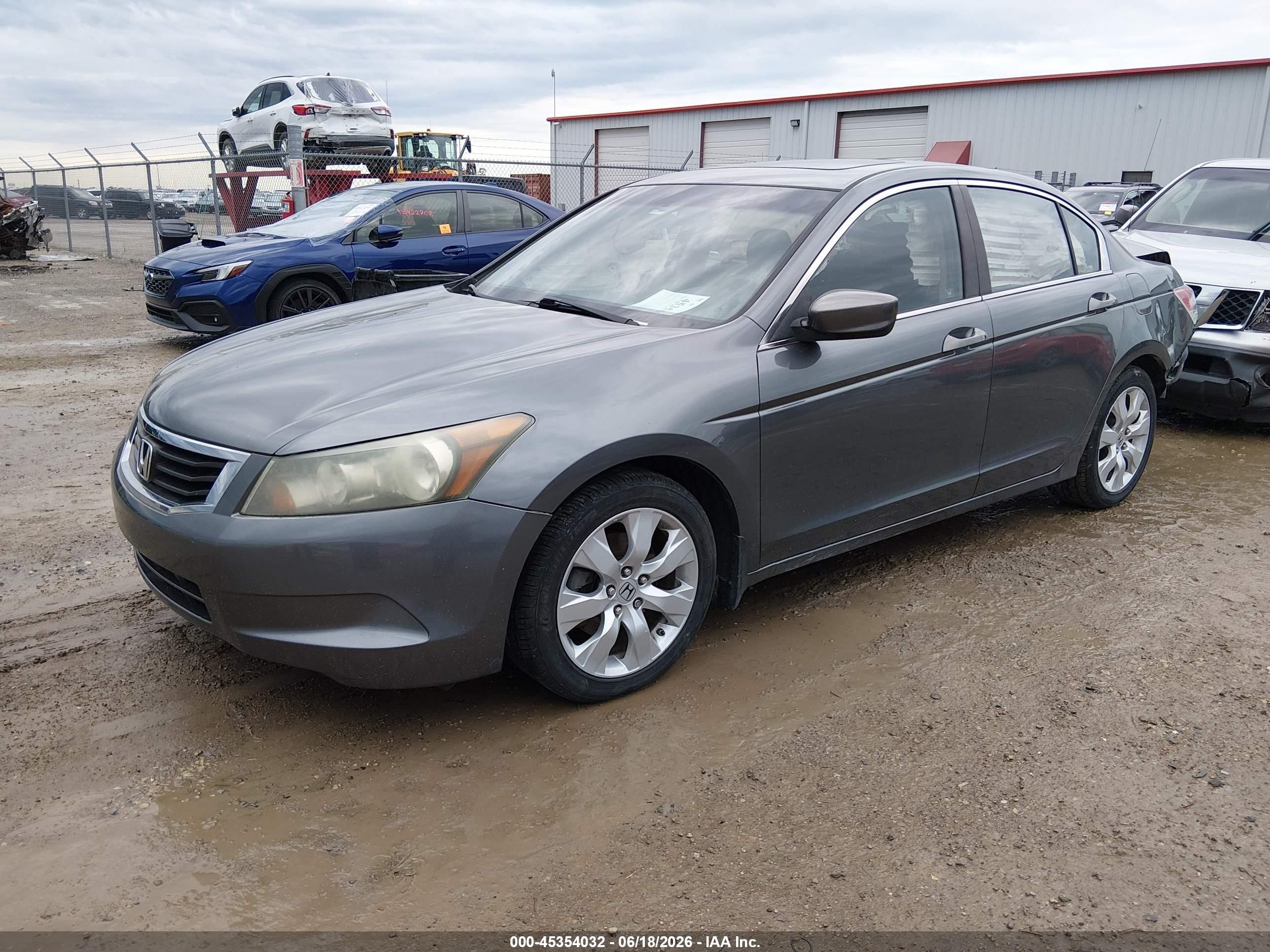 2010 Honda Accord 2.4 Ex Серый vin: 1HGCP2F72AA165554