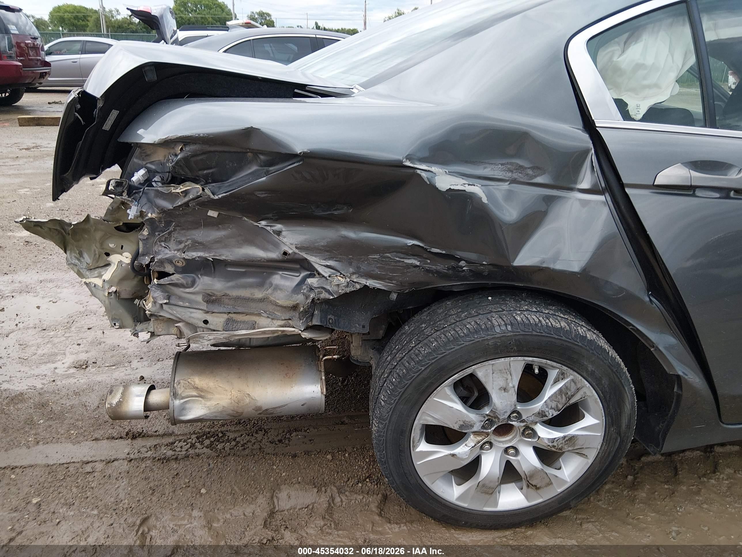 2010 Honda Accord 2.4 Ex Серый vin: 1HGCP2F72AA165554