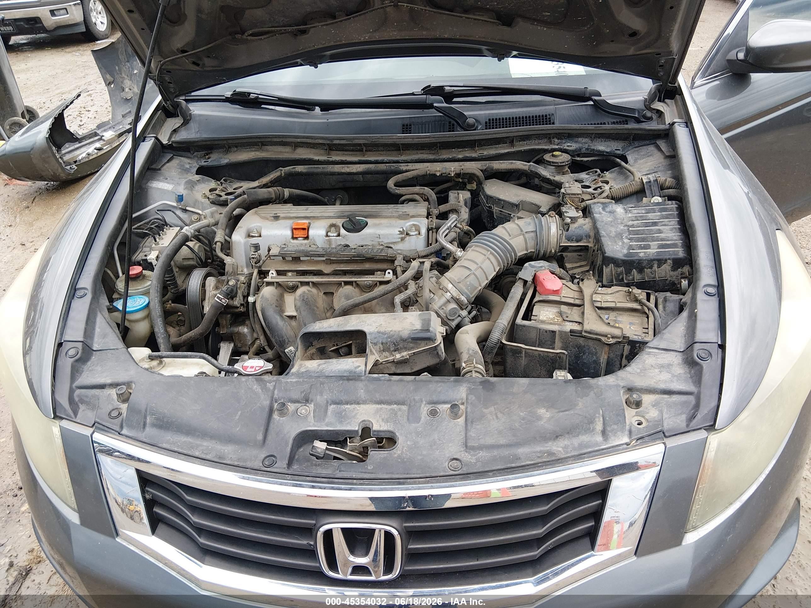 2010 Honda Accord 2.4 Ex Серый vin: 1HGCP2F72AA165554