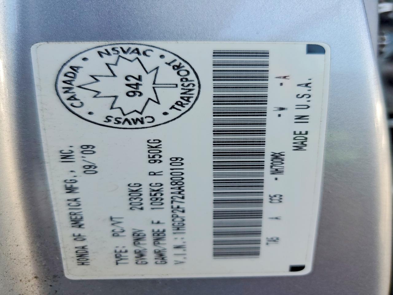 2010 Honda Accord Ex Silver vin: 1HGCP2F72AA800109