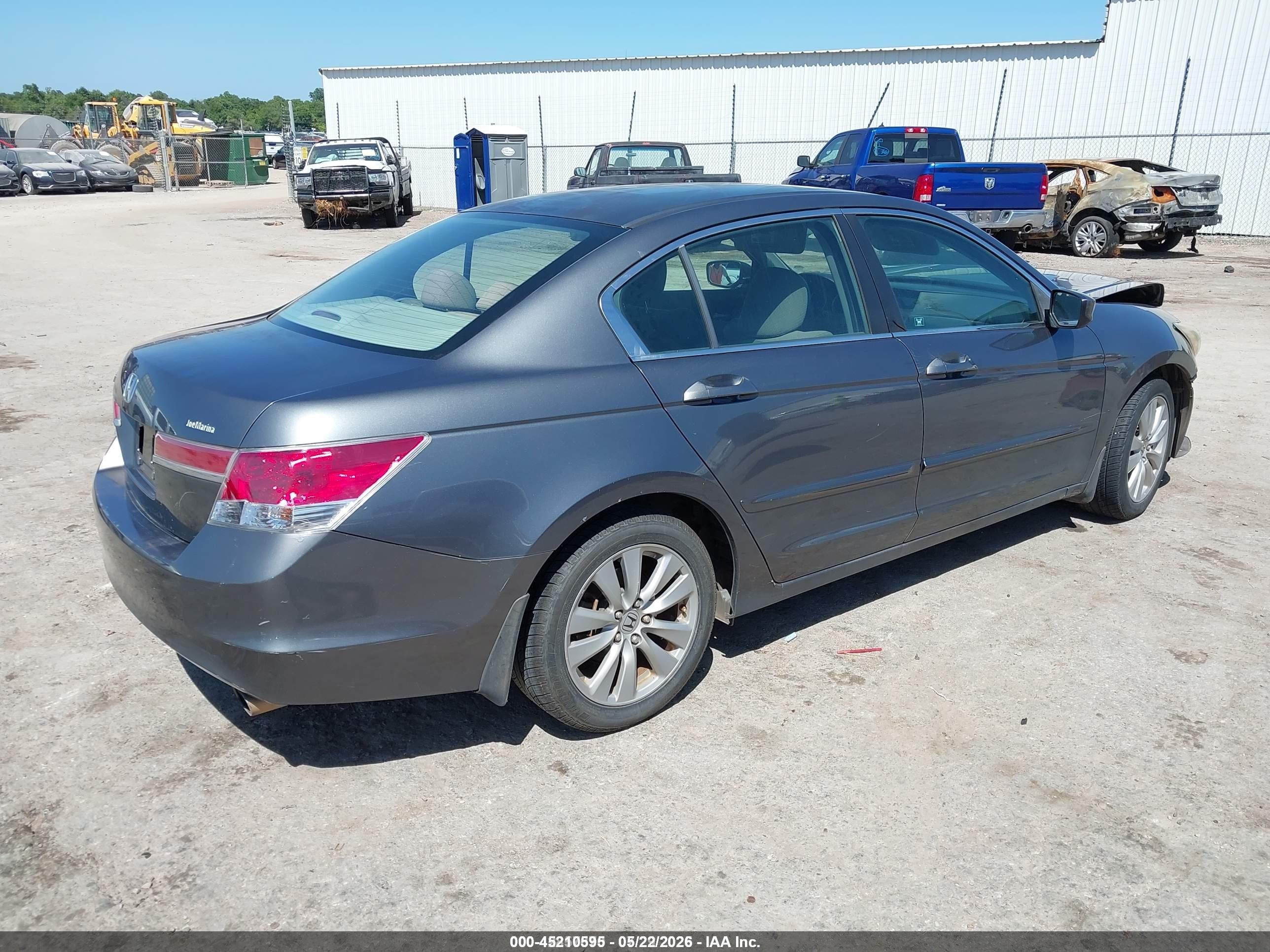 2011 Honda Accord 2.4 Ex Gray vin: 1HGCP2F72BA009869
