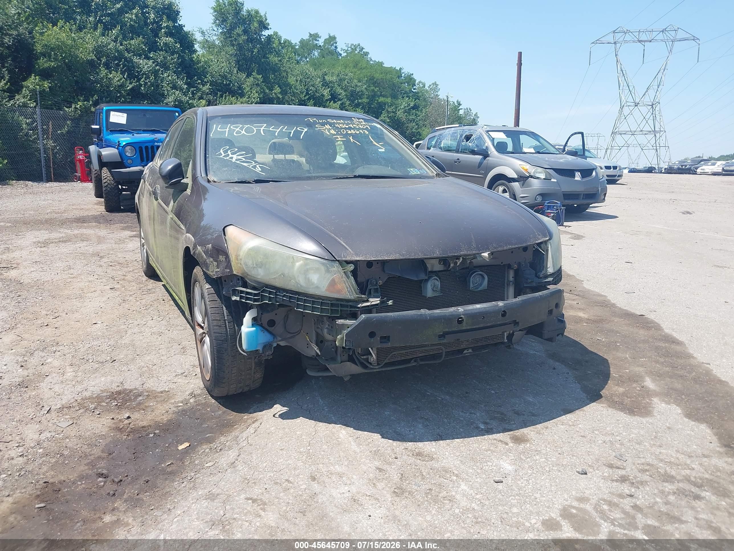 2011 Honda Accord 2.4 Ex Brown vin: 1HGCP2F72BA020693