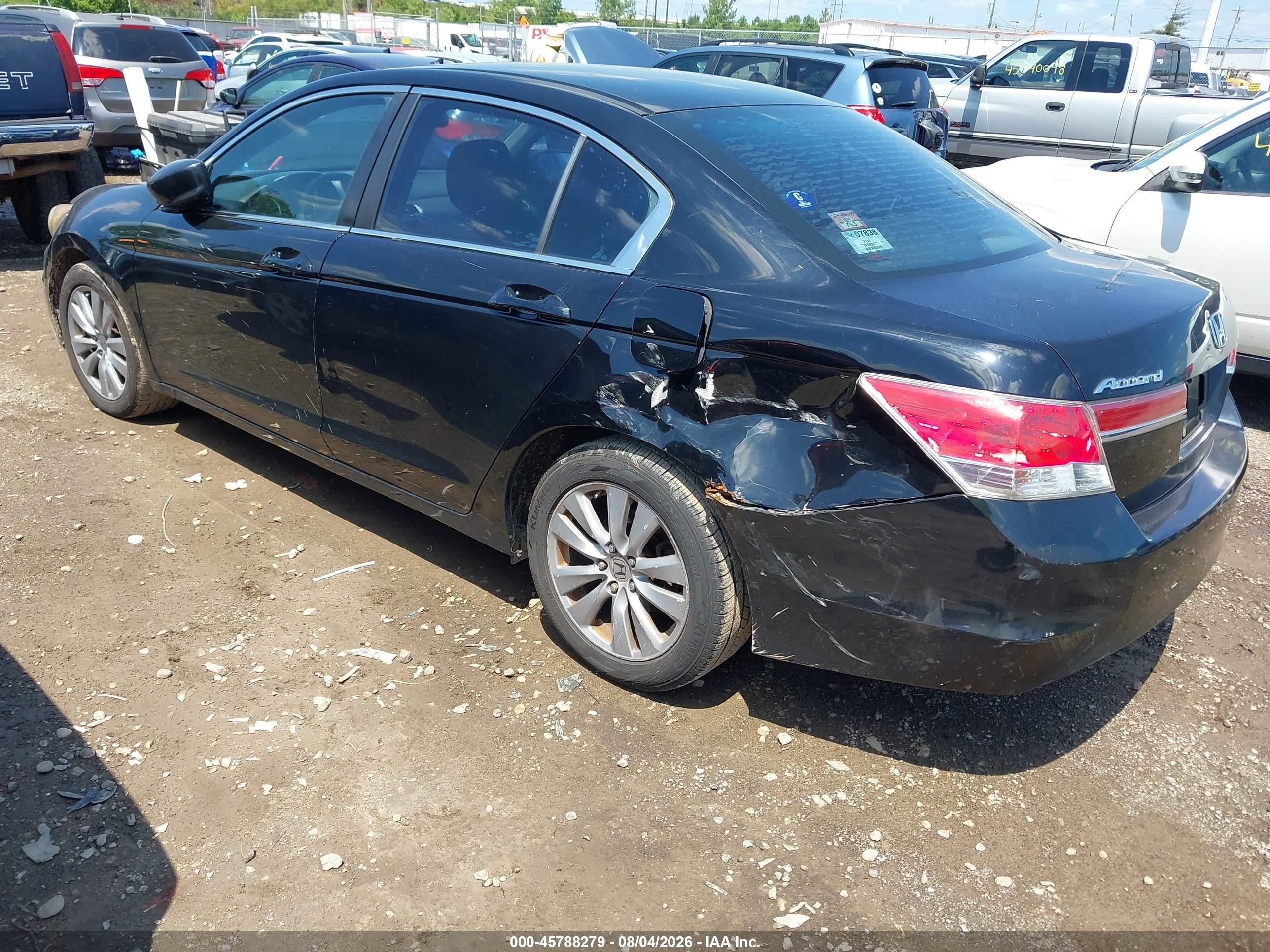2011 Honda Accord 2.4 Ex Black vin: 1HGCP2F72BA053709
