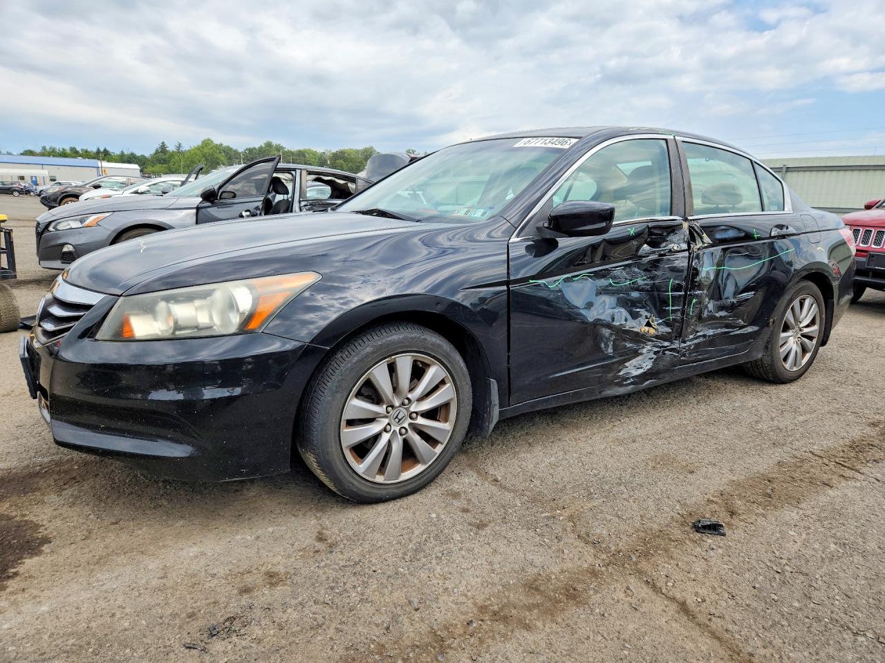 2012 Honda Accord Ex Black vin: 1HGCP2F72CA125090