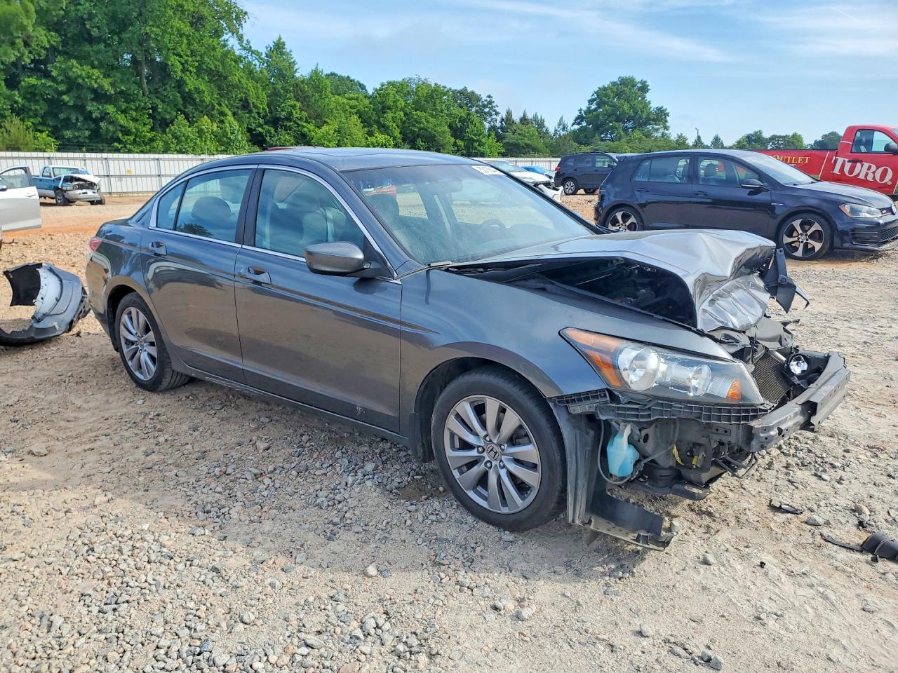 2012 Honda Accord Ex Серый vin: 1HGCP2F72CA194328