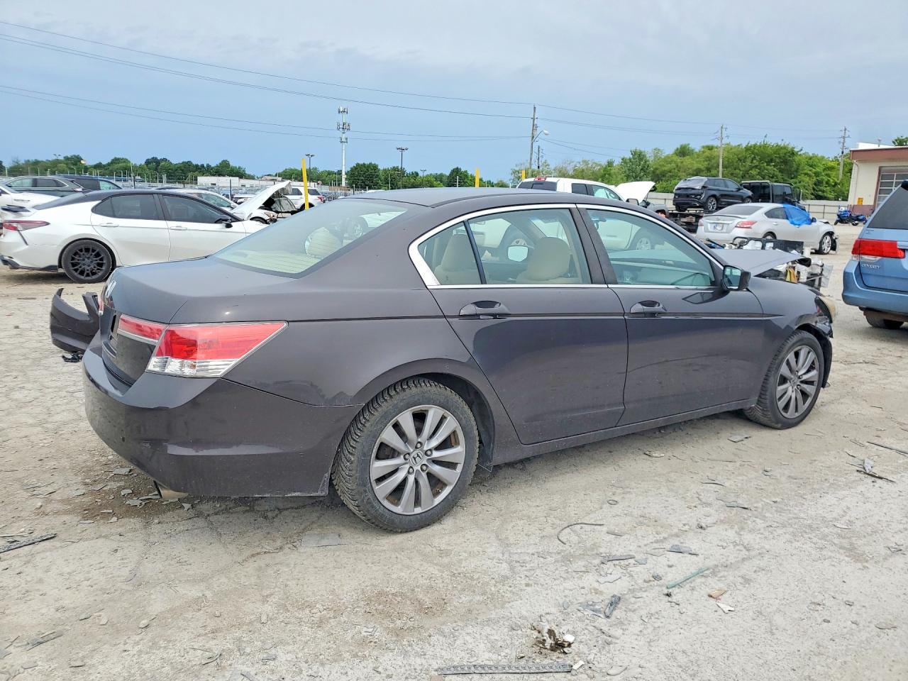2011 Honda Accord Ex Gray vin: 1HGCP2F73BA037549