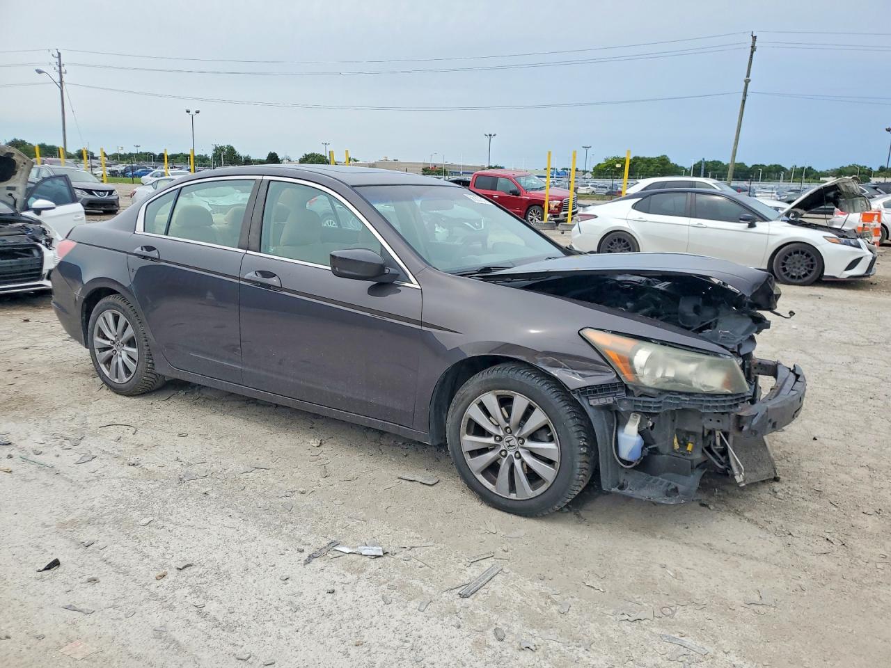 2011 Honda Accord Ex Gray vin: 1HGCP2F73BA037549