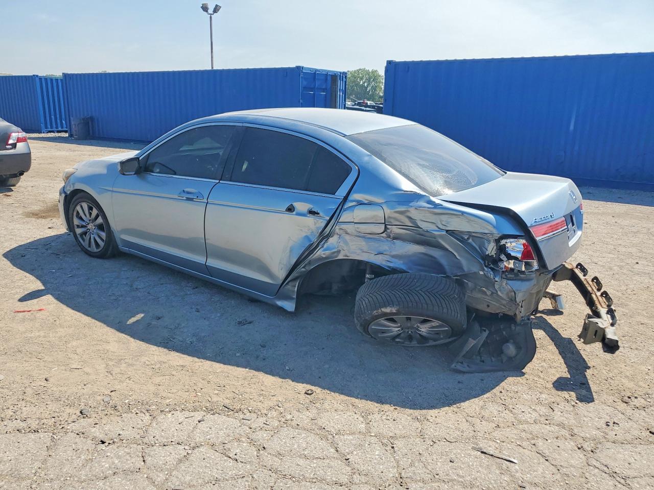 2011 Honda Accord Ex Blue vin: 1HGCP2F73BA145475