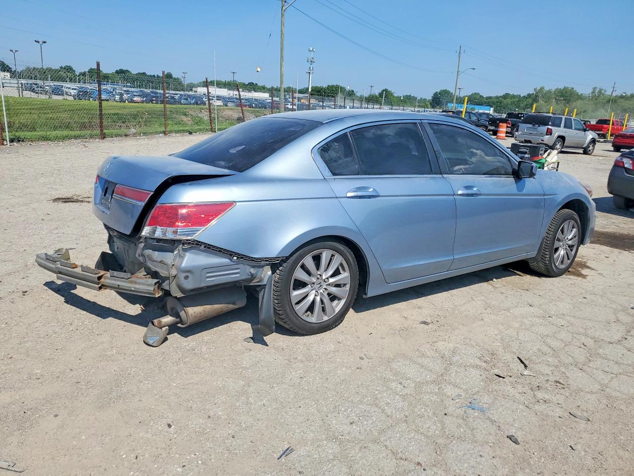 2011 Honda Accord Ex Blue vin: 1HGCP2F73BA145475