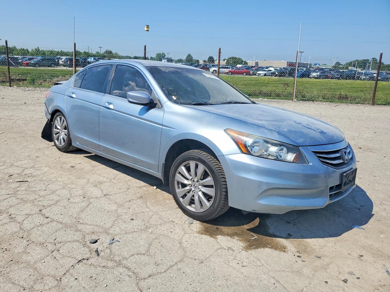 2011 Honda Accord Ex Blue vin: 1HGCP2F73BA145475