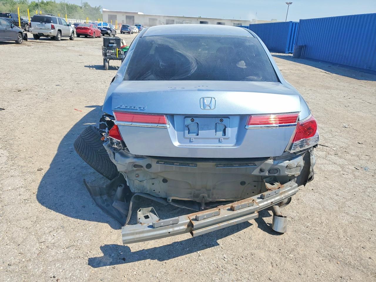 2011 Honda Accord Ex Blue vin: 1HGCP2F73BA145475