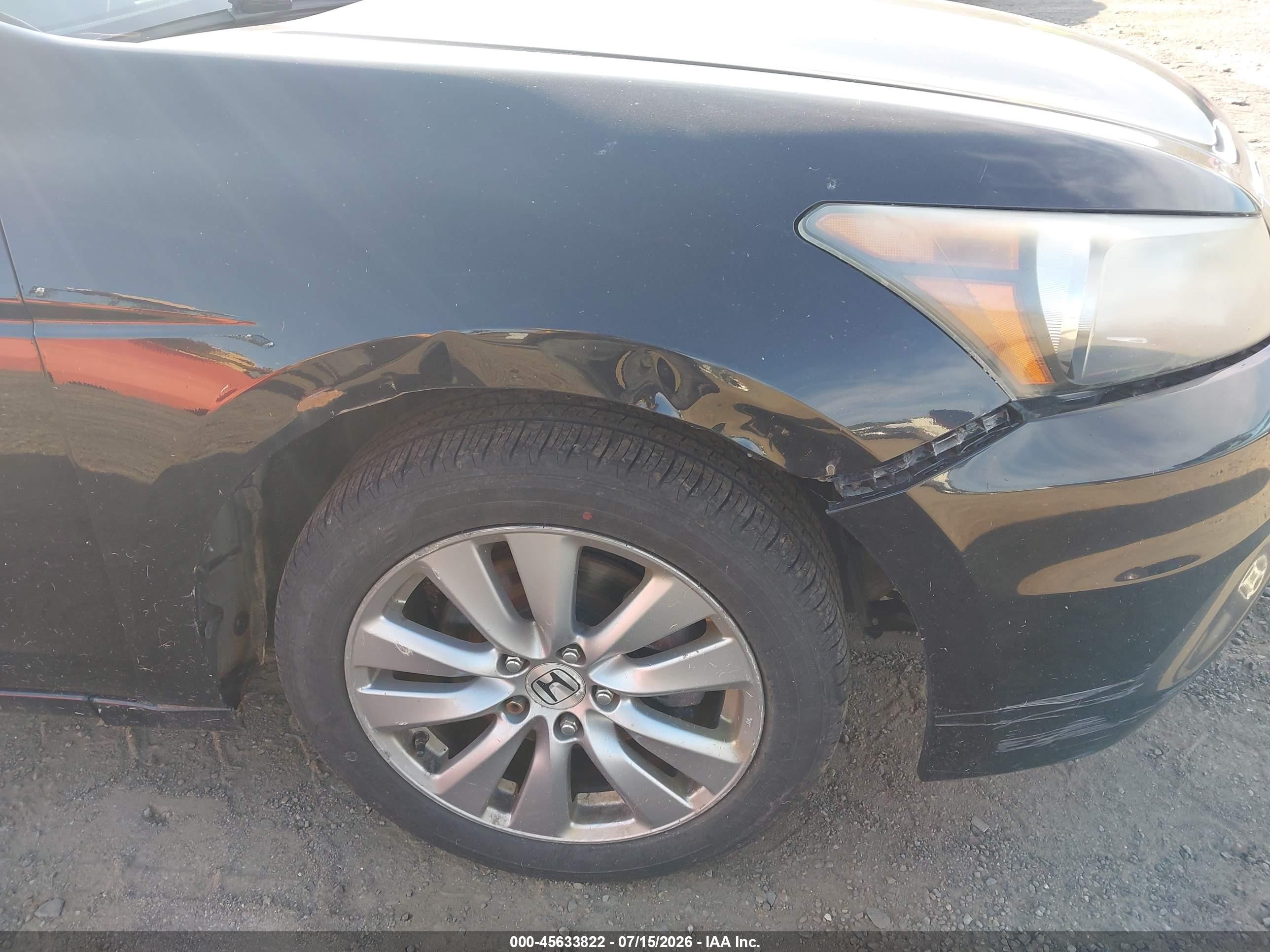 2012 Honda Accord 2.4 Ex Black vin: 1HGCP2F73CA022549