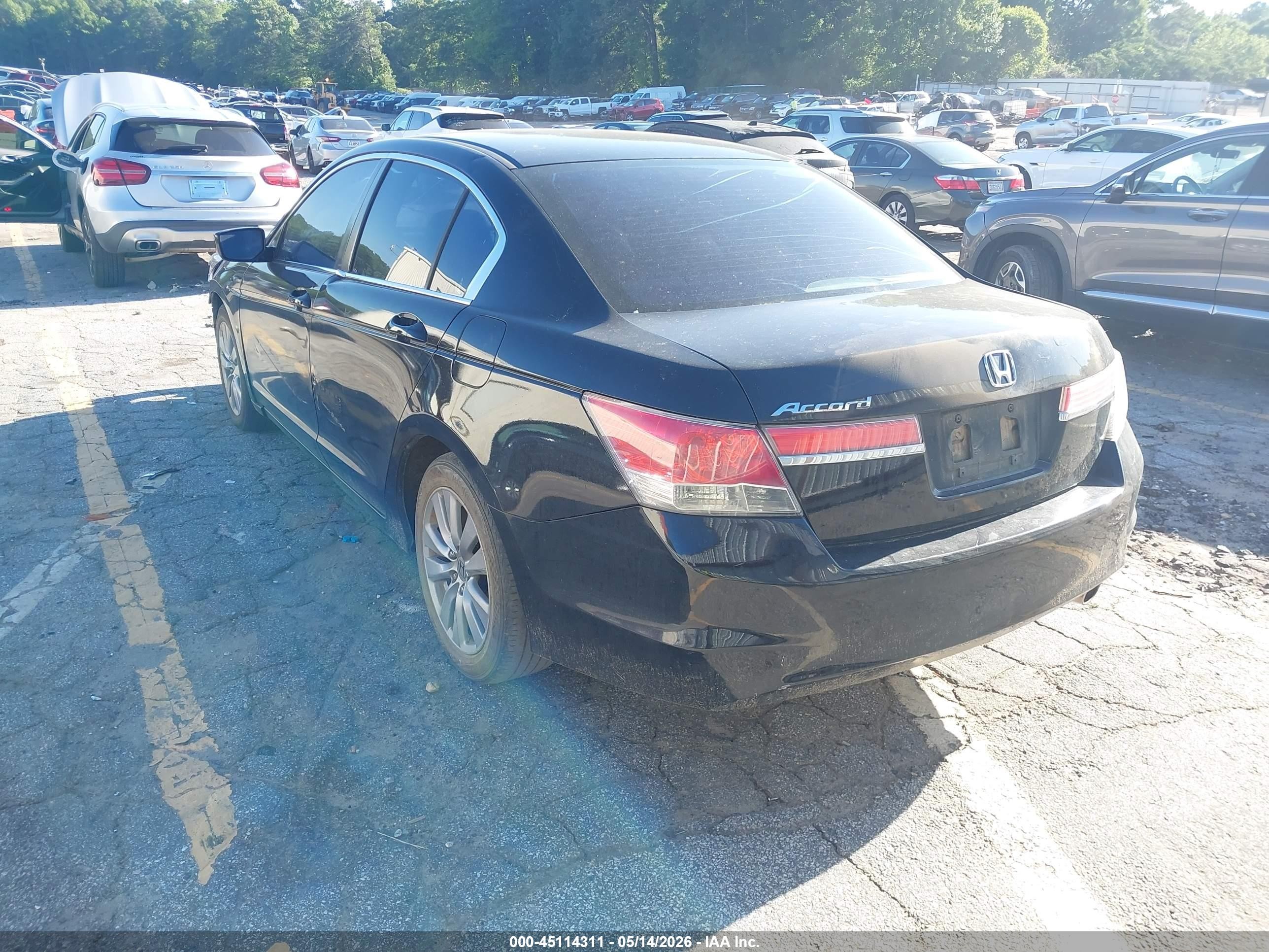 2012 Honda Accord 2.4 Ex Черный vin: 1HGCP2F73CA041912