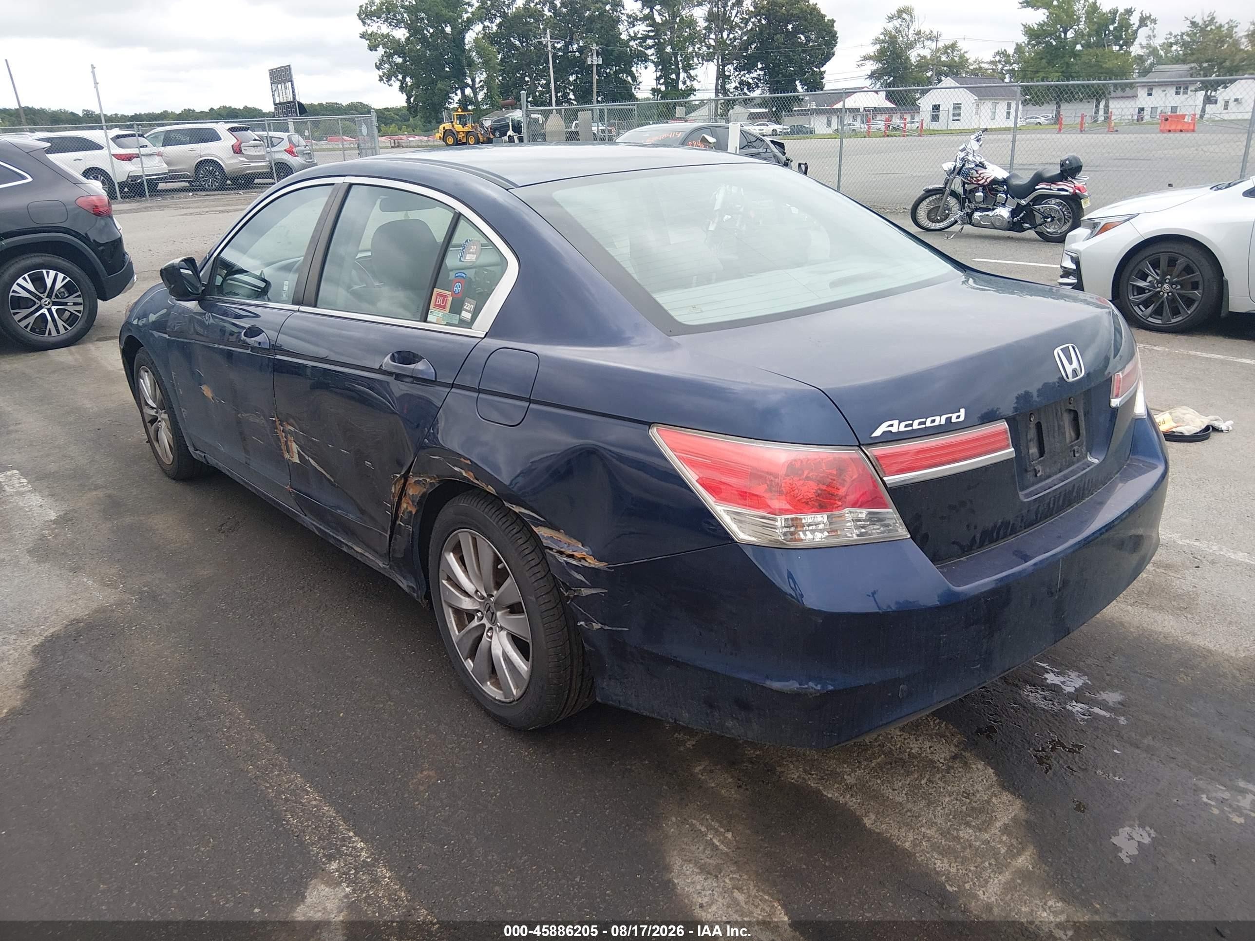 2012 Honda Accord 2.4 Ex Blue vin: 1HGCP2F73CA151634