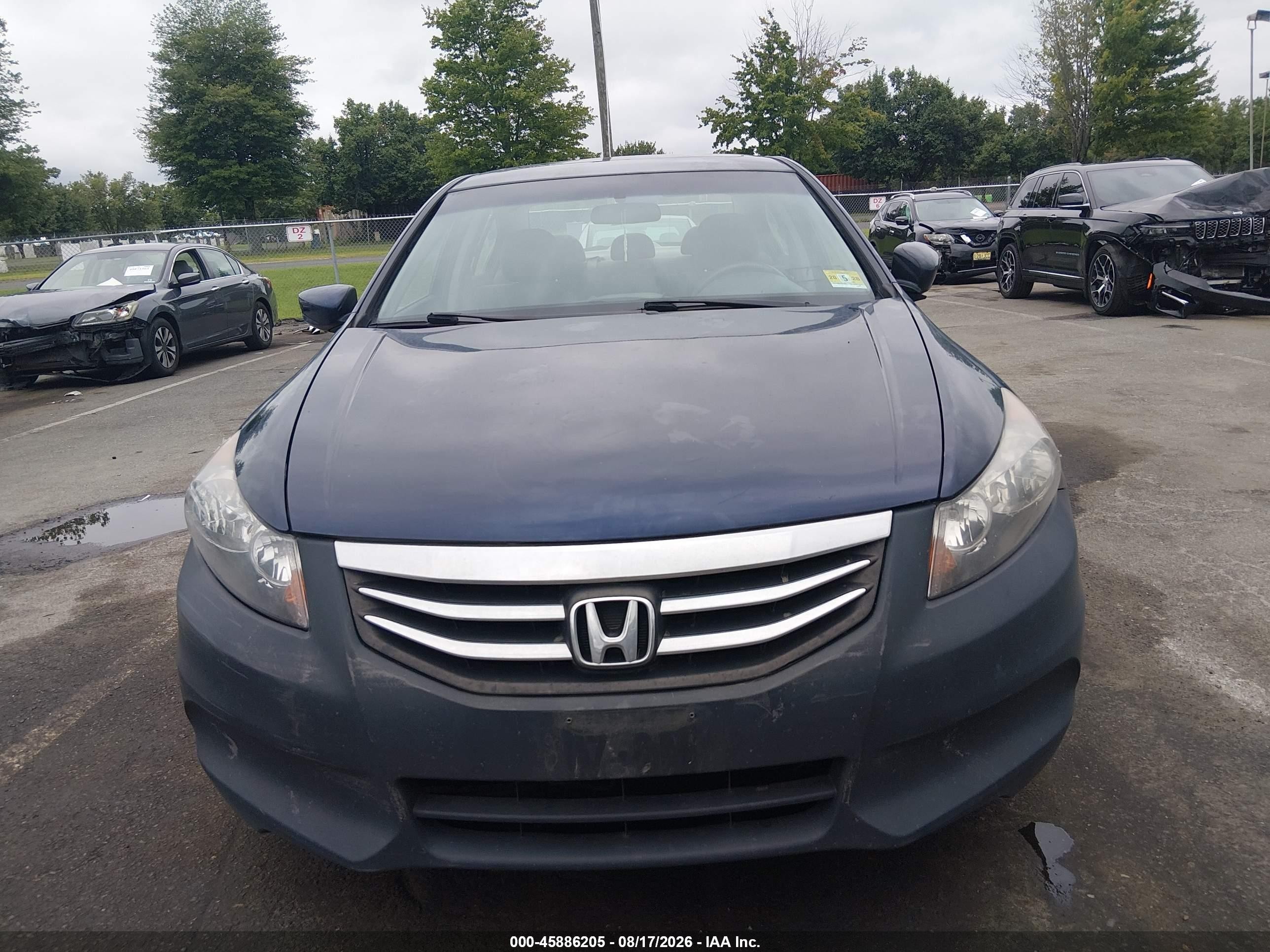 2012 Honda Accord 2.4 Ex Blue vin: 1HGCP2F73CA151634