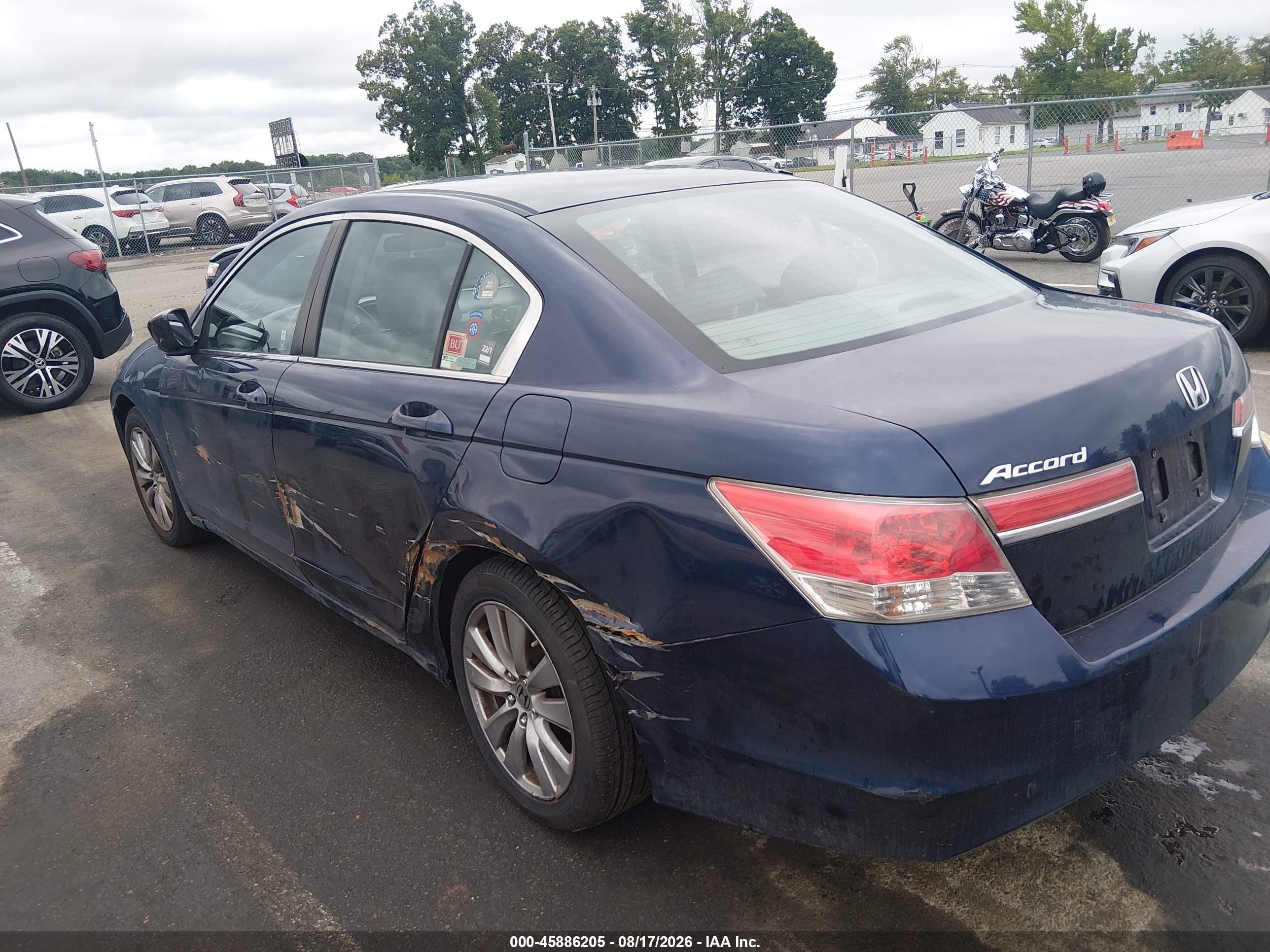 2012 Honda Accord 2.4 Ex Blue vin: 1HGCP2F73CA151634