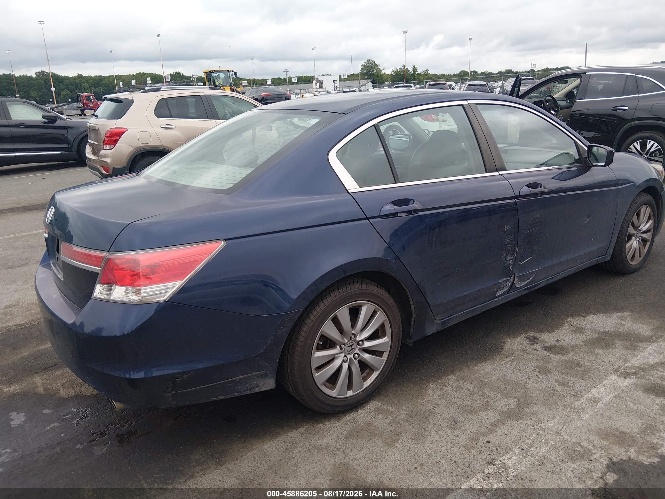 2012 Honda Accord 2.4 Ex Blue vin: 1HGCP2F73CA151634