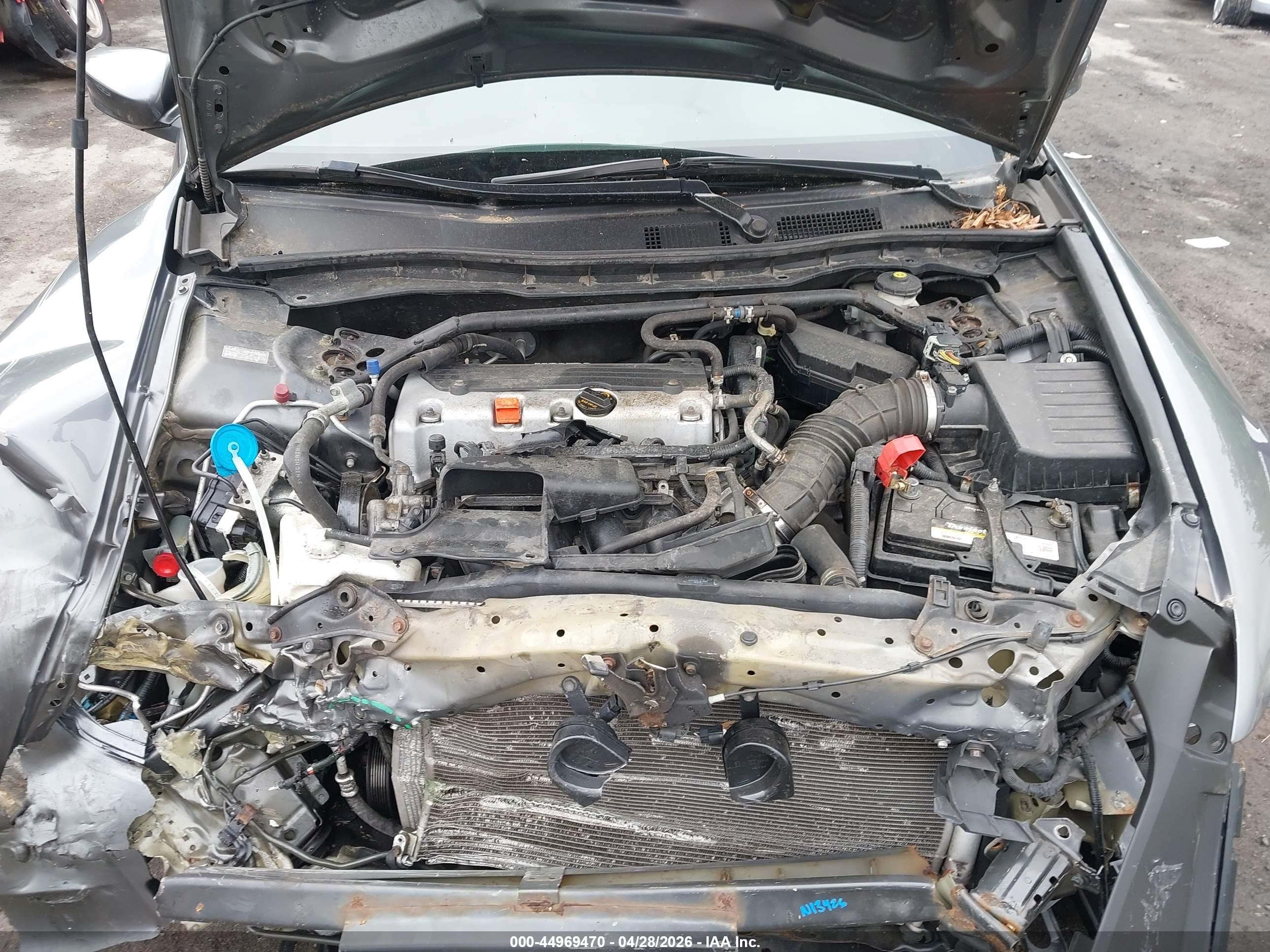 2012 Honda Accord 2.4 Ex Серый vin: 1HGCP2F73CA172273