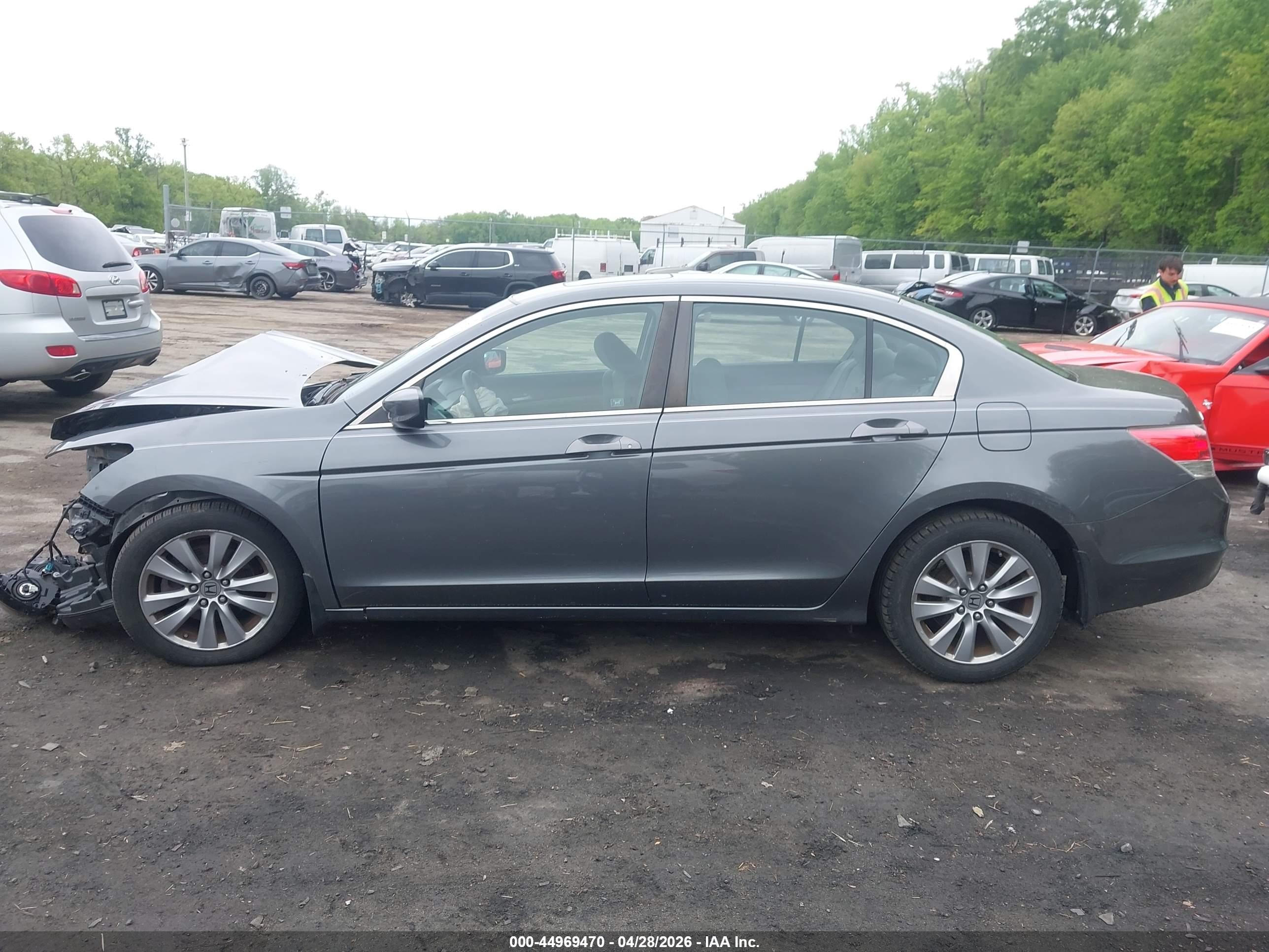 2012 Honda Accord 2.4 Ex Серый vin: 1HGCP2F73CA172273