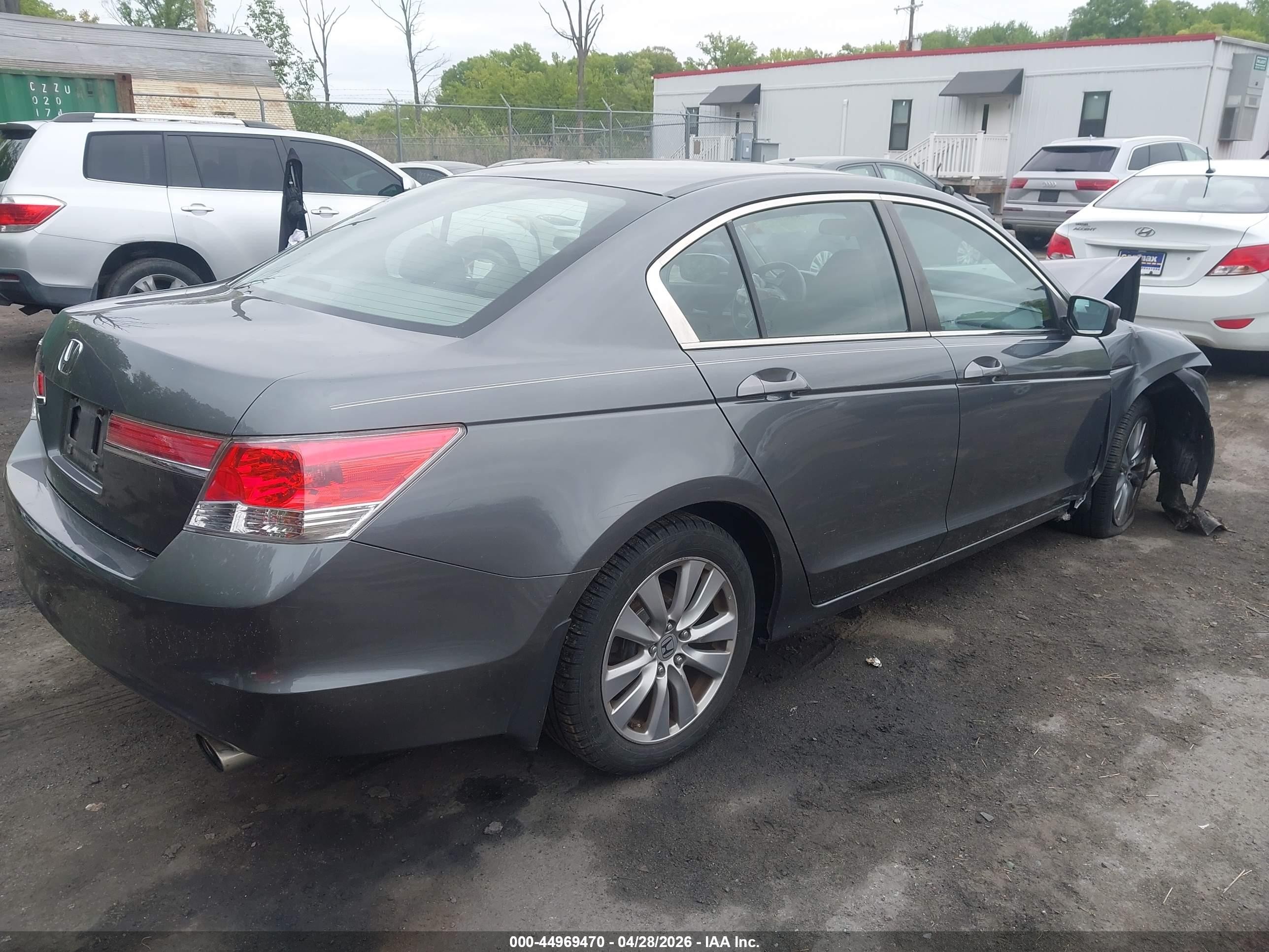 2012 Honda Accord 2.4 Ex Серый vin: 1HGCP2F73CA172273