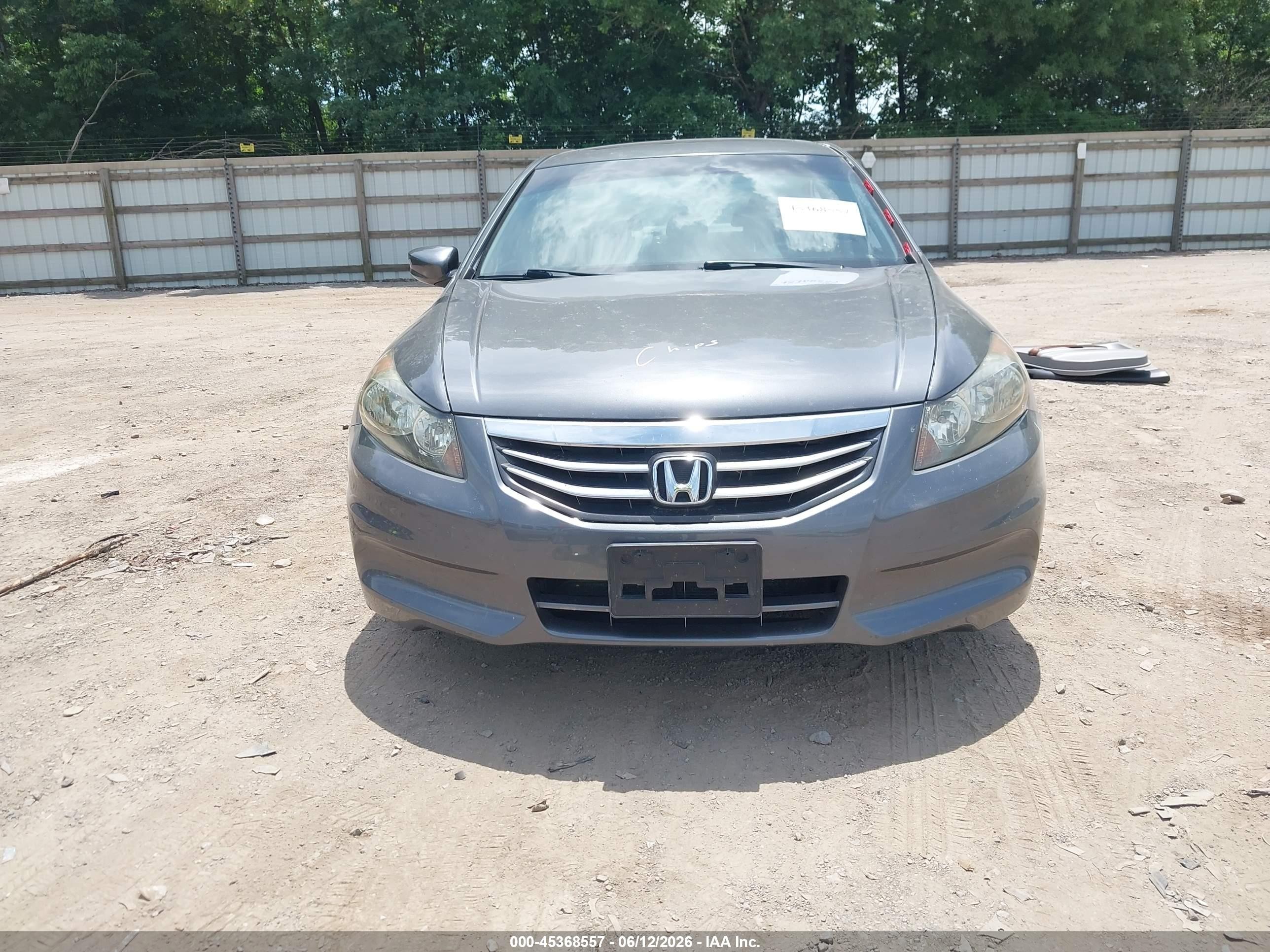 2012 Honda Accord 2.4 Ex Gray vin: 1HGCP2F73CA190658
