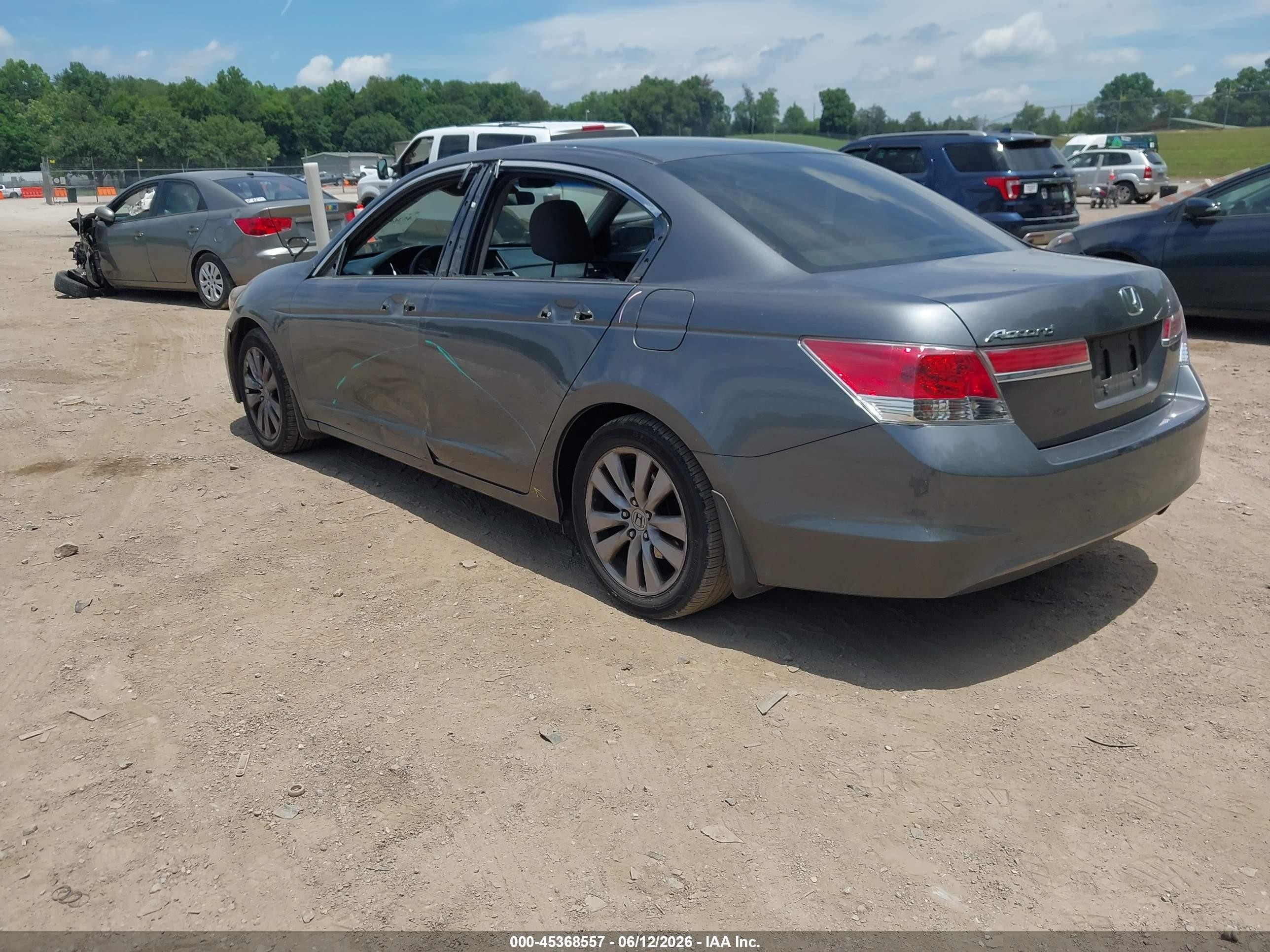 2012 Honda Accord 2.4 Ex Gray vin: 1HGCP2F73CA190658