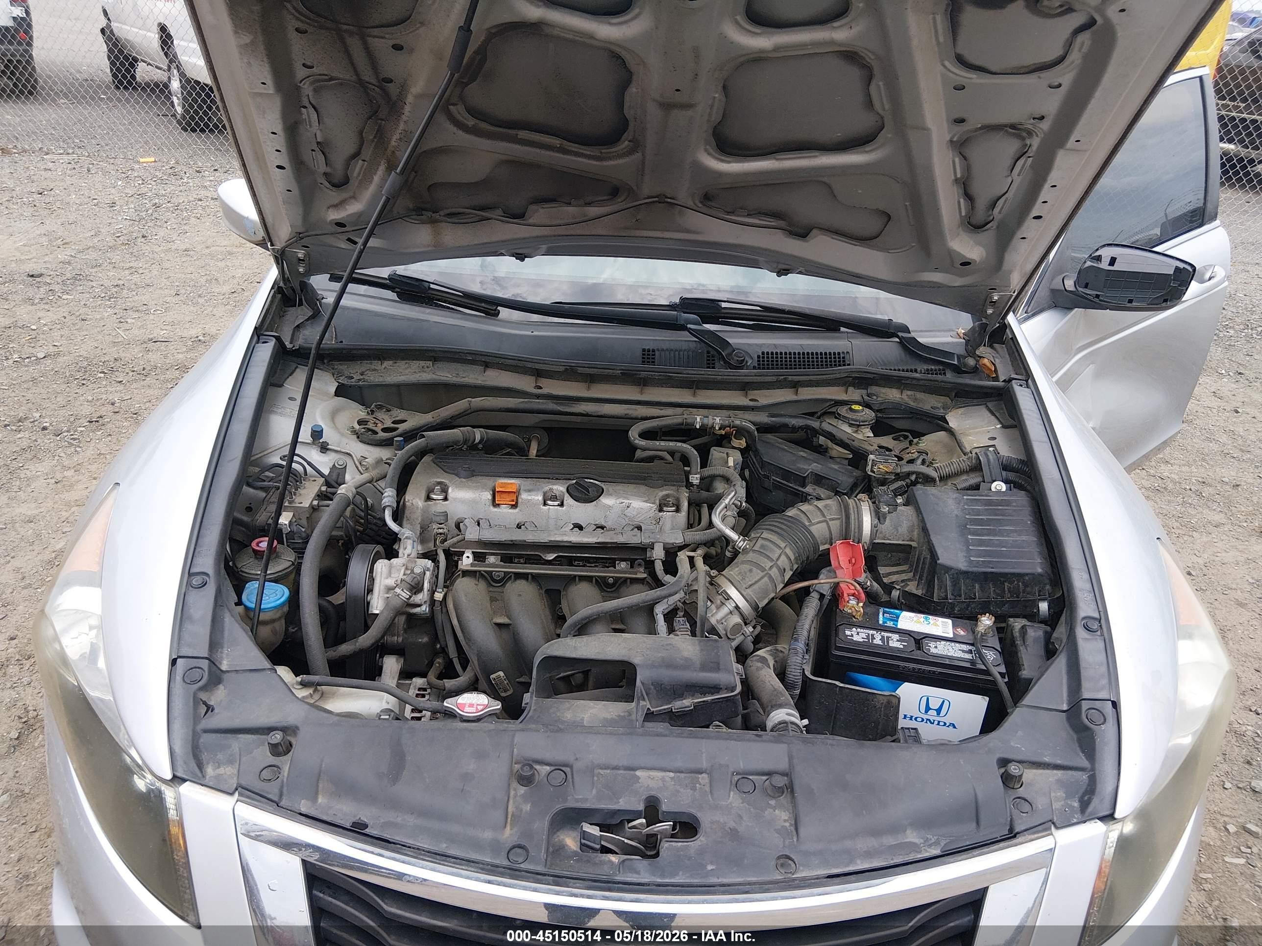 2010 Honda Accord 2.4 Ex Silver vin: 1HGCP2F74AA048526