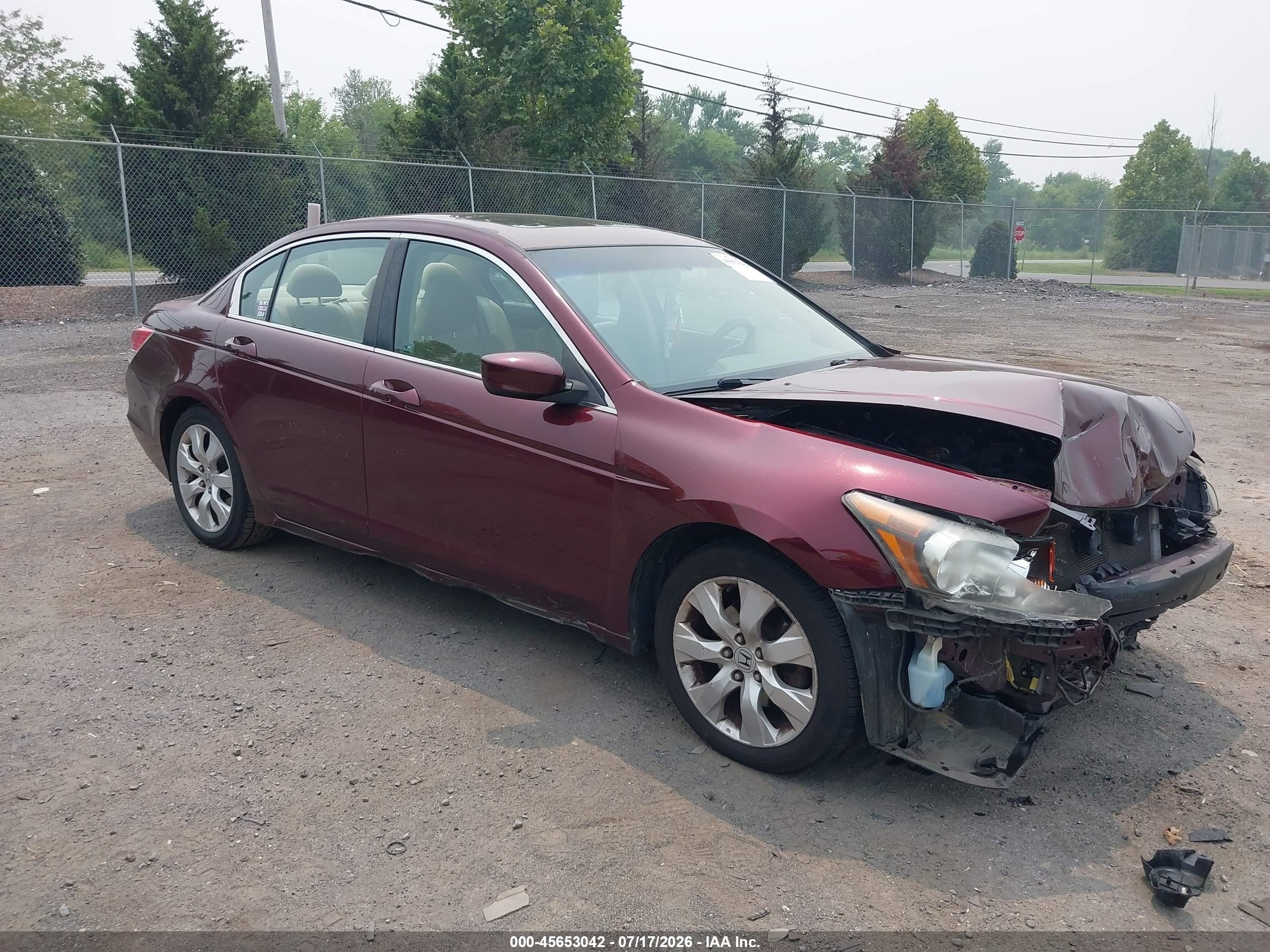 2010 Honda Accord 2.4 Ex Red vin: 1HGCP2F74AA116842