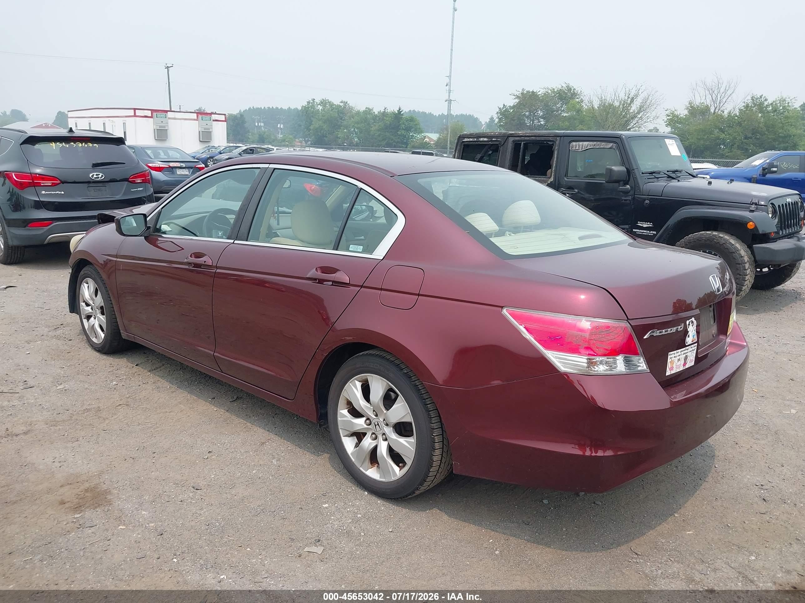 2010 Honda Accord 2.4 Ex Красный vin: 1HGCP2F74AA116842