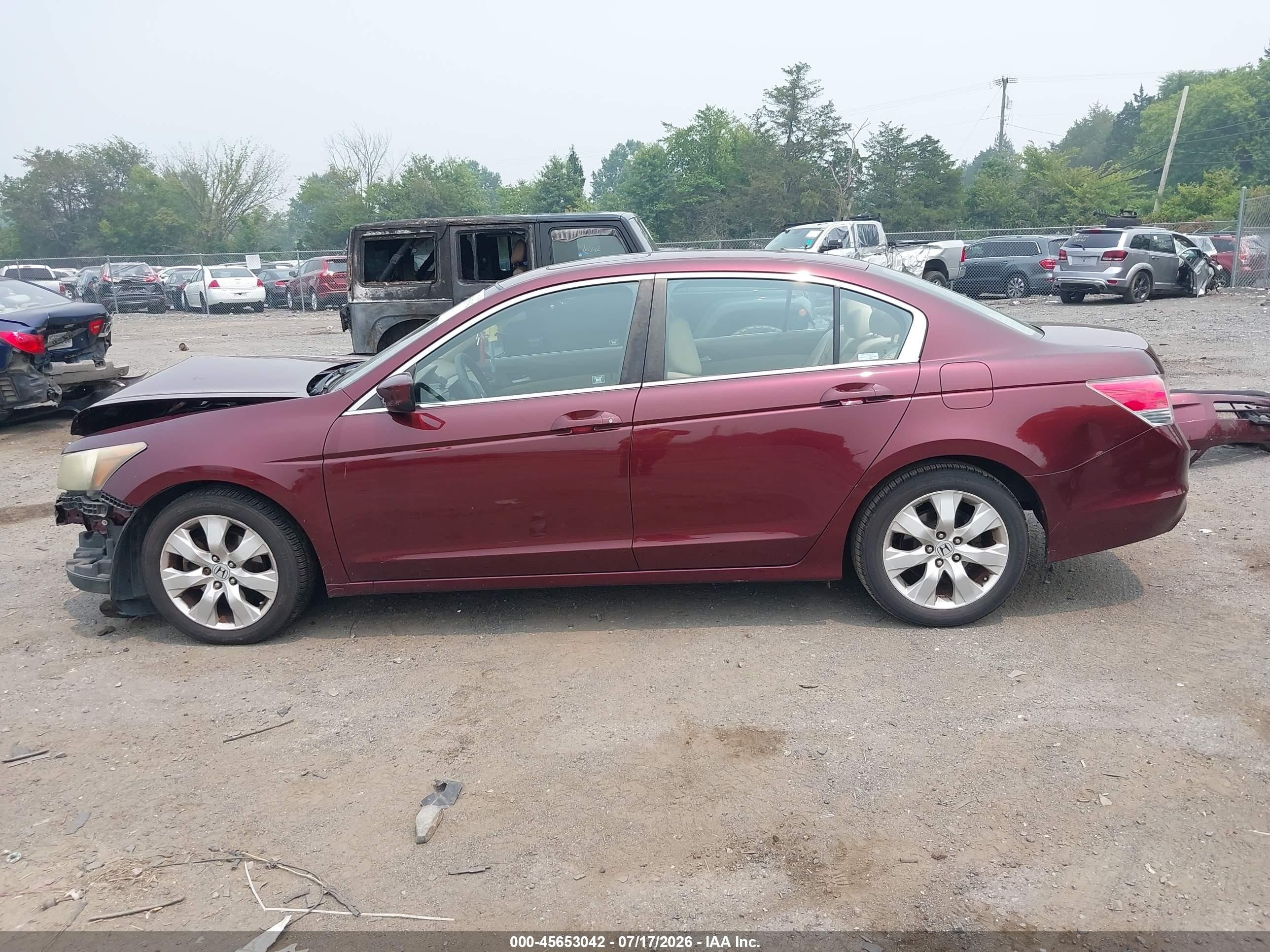 2010 Honda Accord 2.4 Ex Красный vin: 1HGCP2F74AA116842