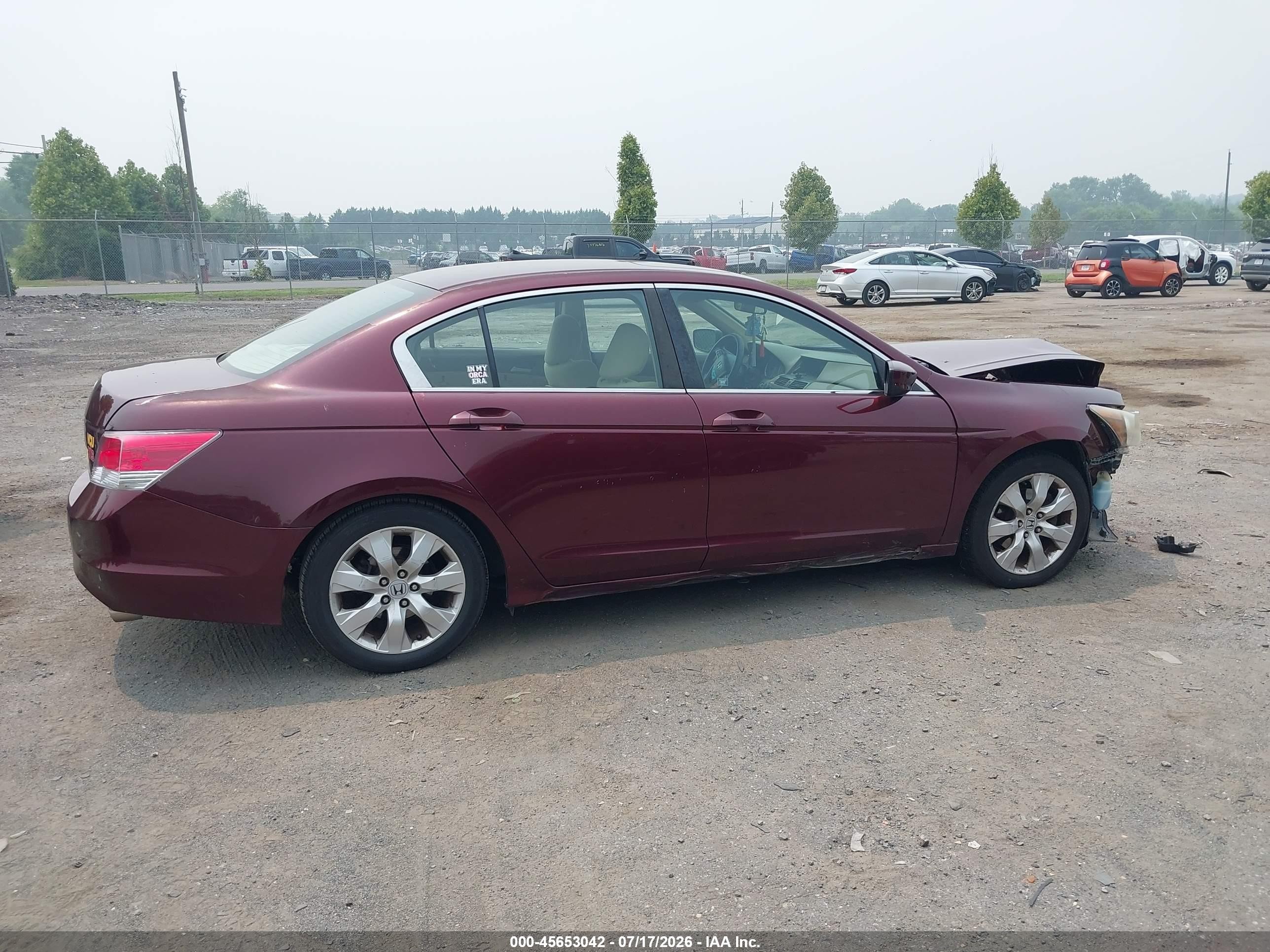 2010 Honda Accord 2.4 Ex Красный vin: 1HGCP2F74AA116842