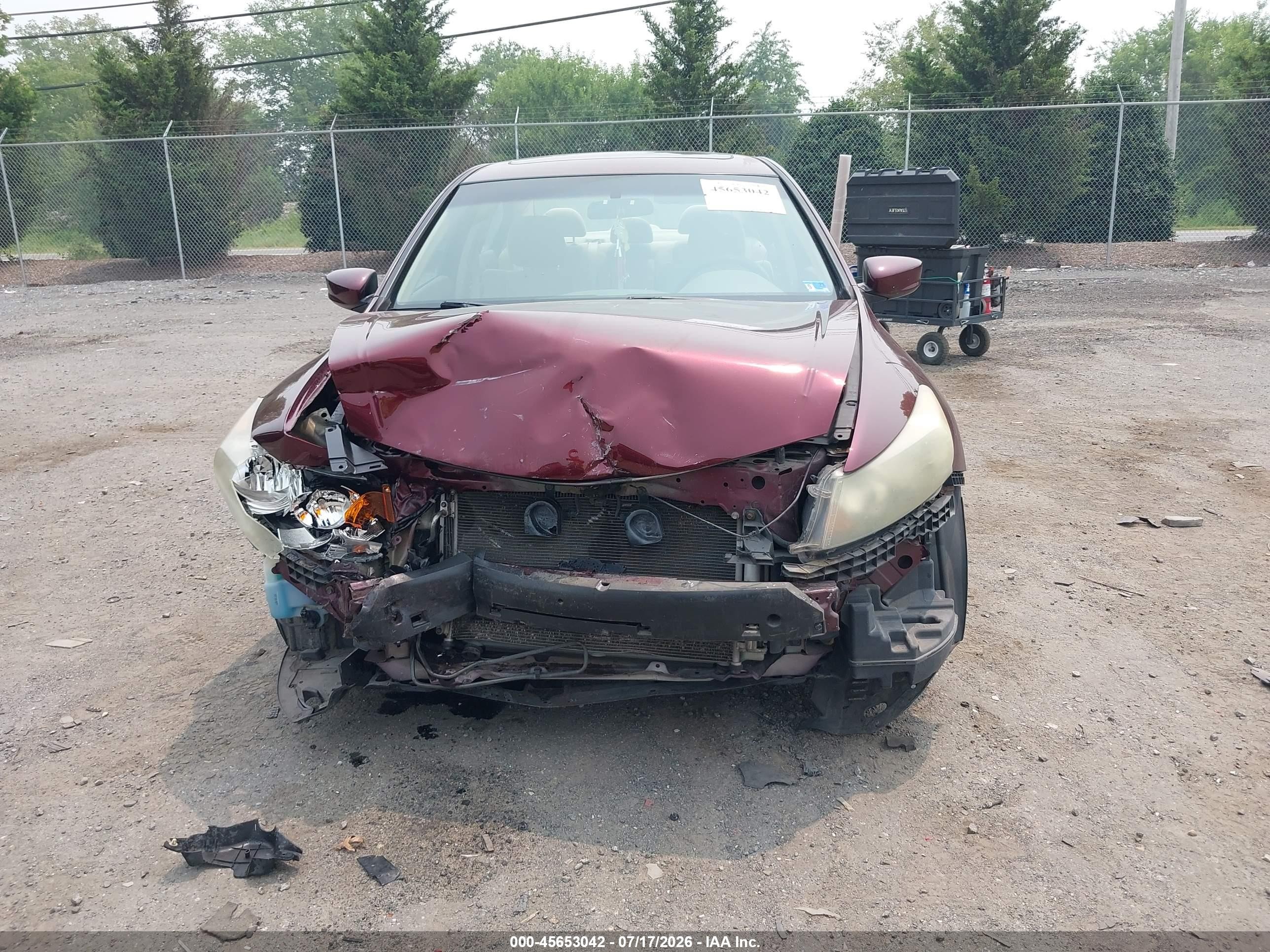 2010 Honda Accord 2.4 Ex Красный vin: 1HGCP2F74AA116842