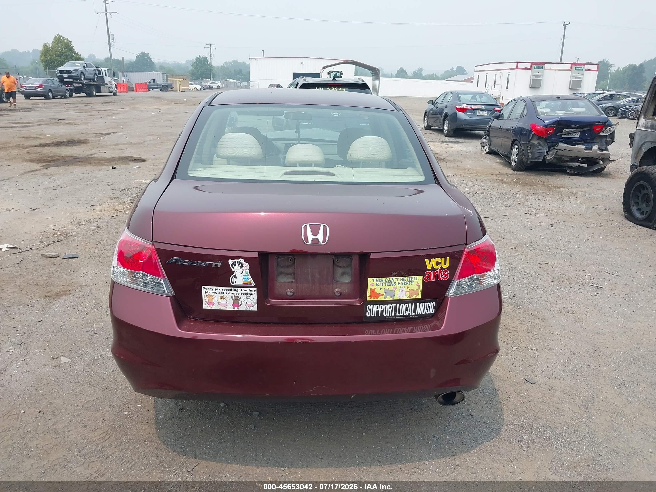 2010 Honda Accord 2.4 Ex Красный vin: 1HGCP2F74AA116842