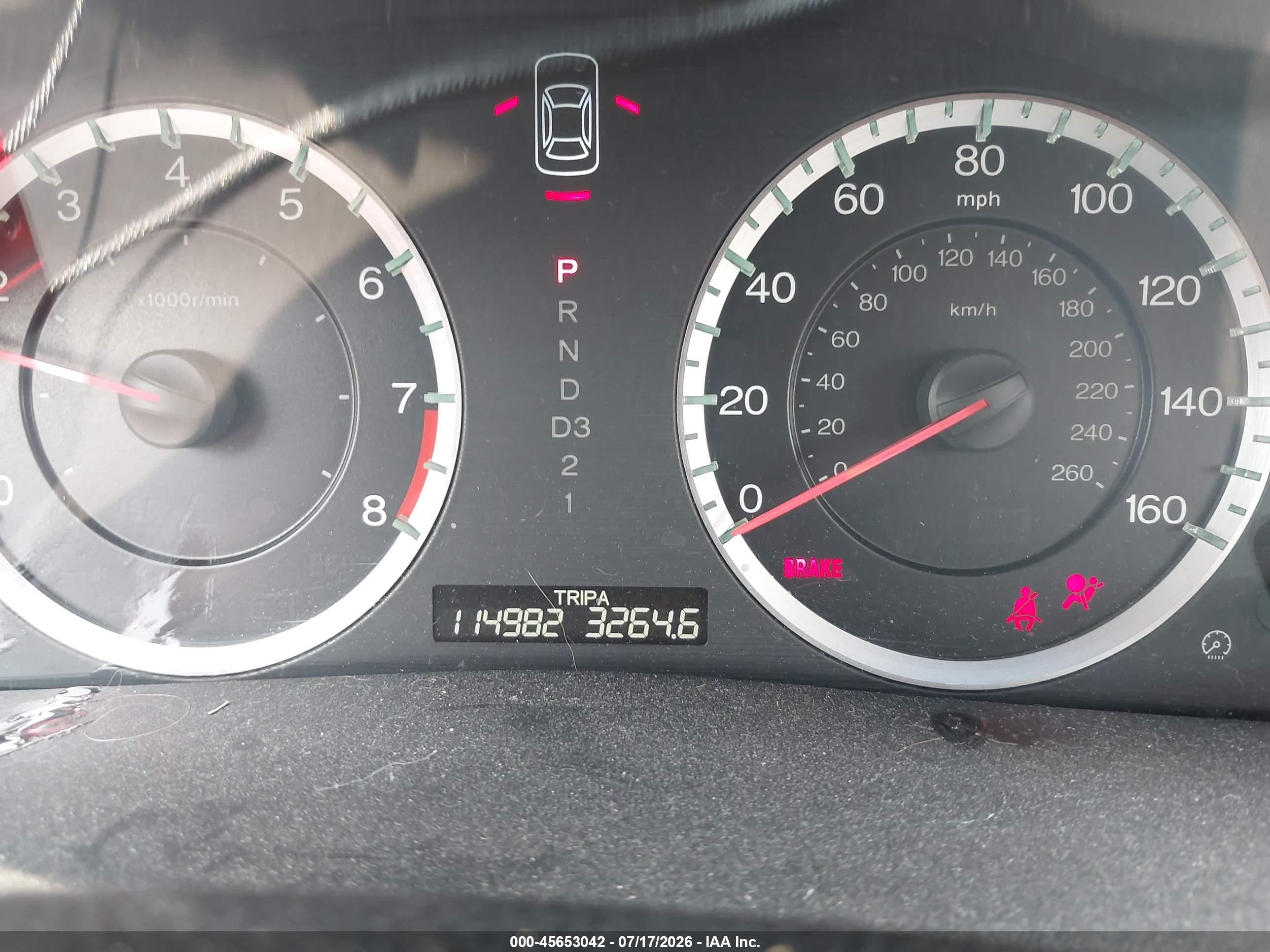 2010 Honda Accord 2.4 Ex Красный vin: 1HGCP2F74AA116842