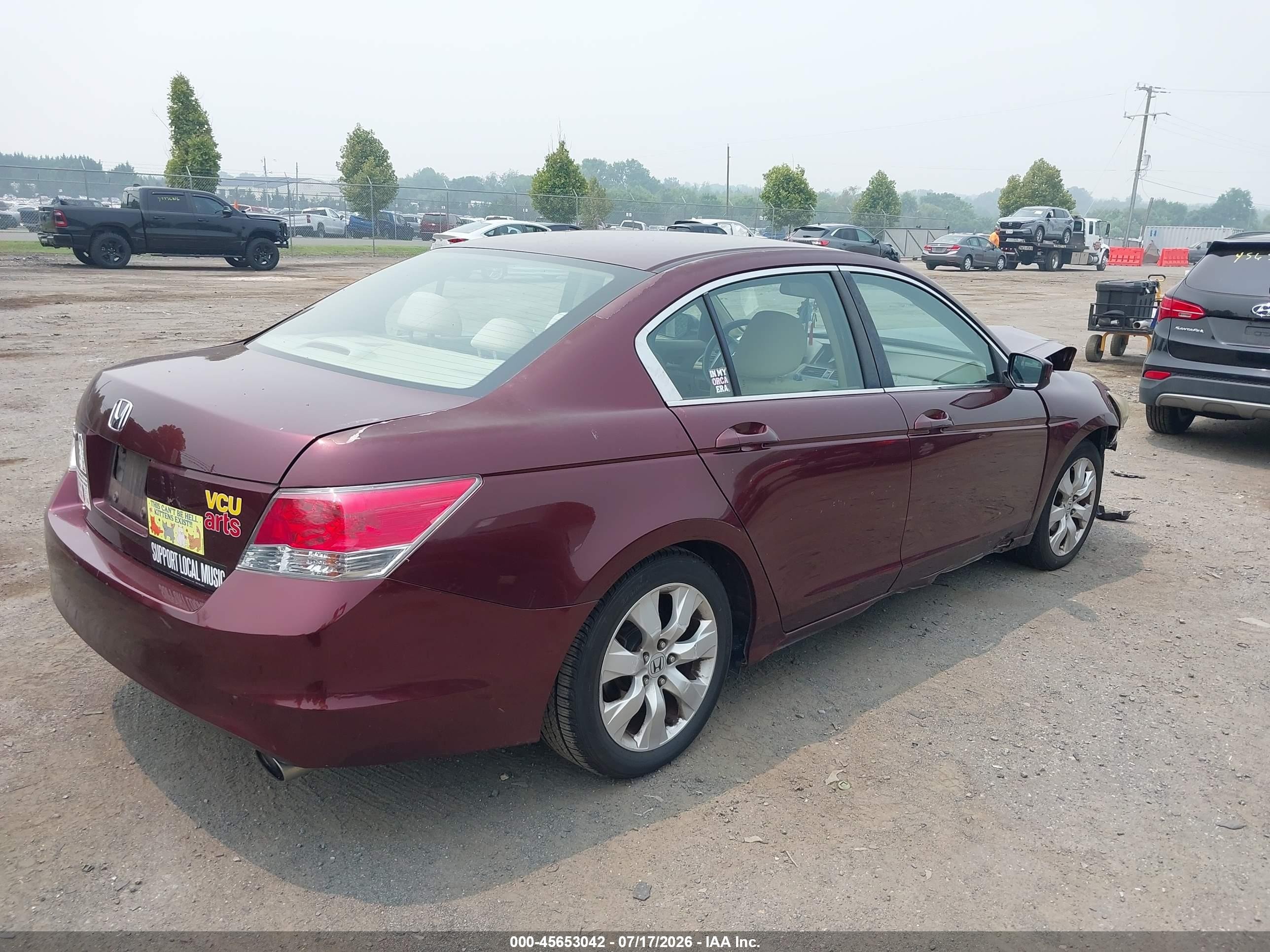 2010 Honda Accord 2.4 Ex Красный vin: 1HGCP2F74AA116842