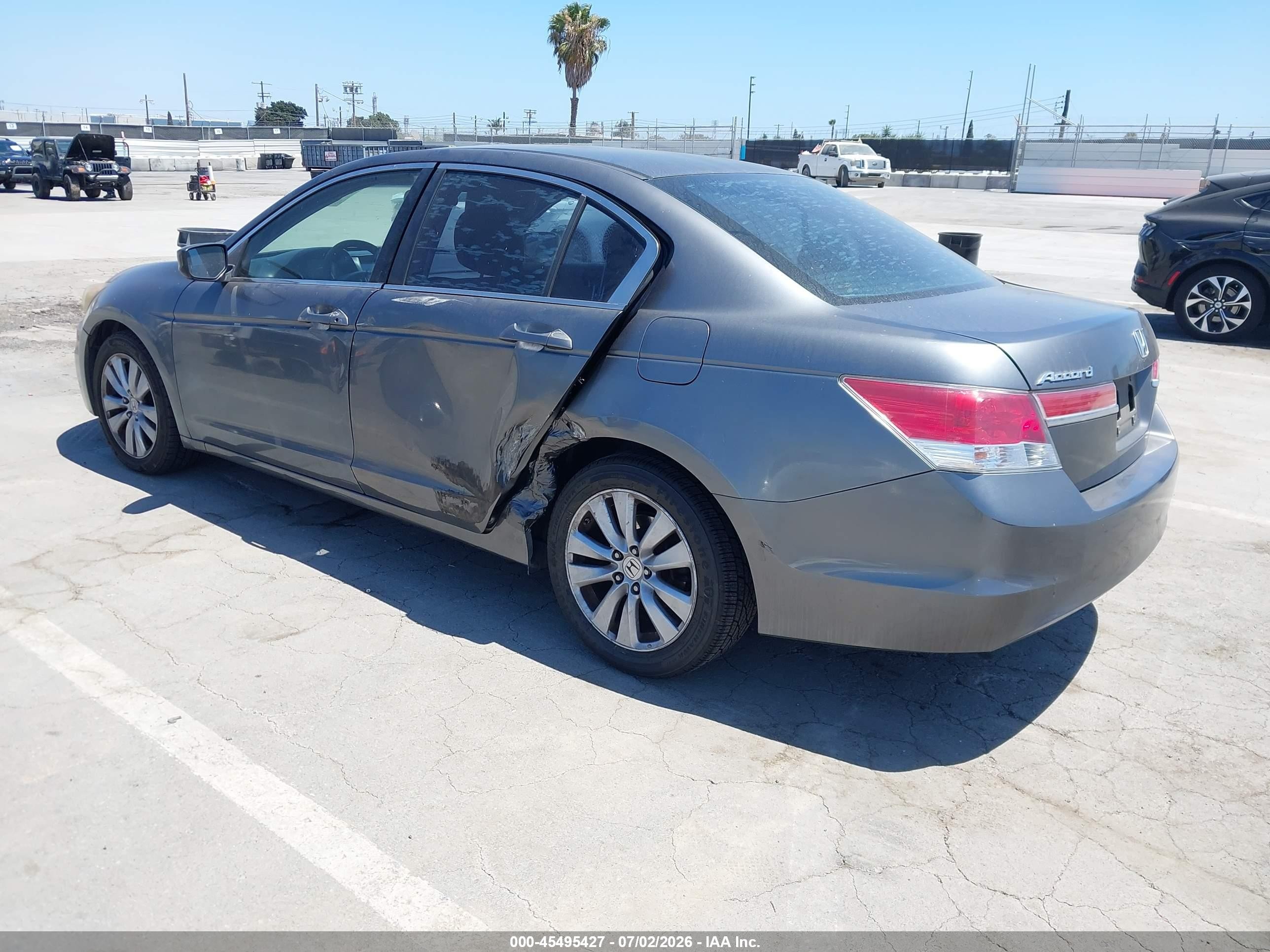 2011 Honda Accord 2.4 Ex Gray vin: 1HGCP2F74BA036779