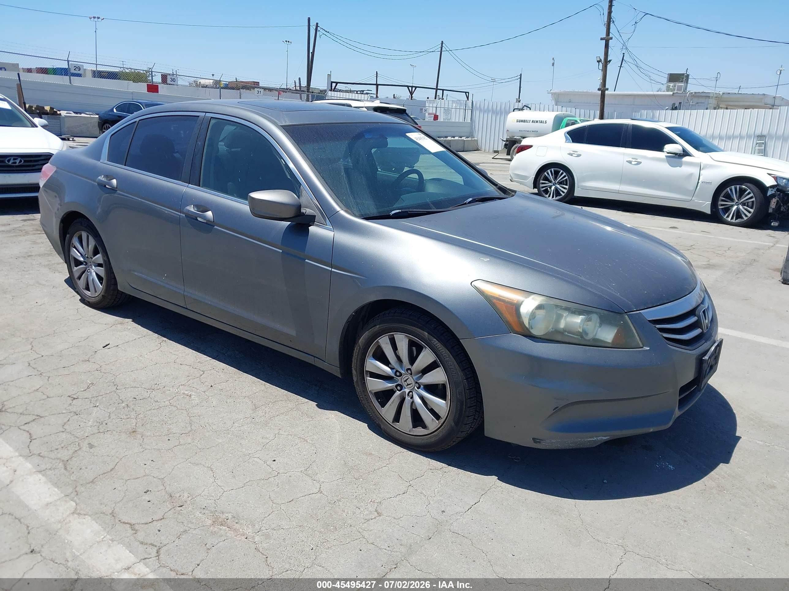 2011 Honda Accord 2.4 Ex Gray vin: 1HGCP2F74BA036779
